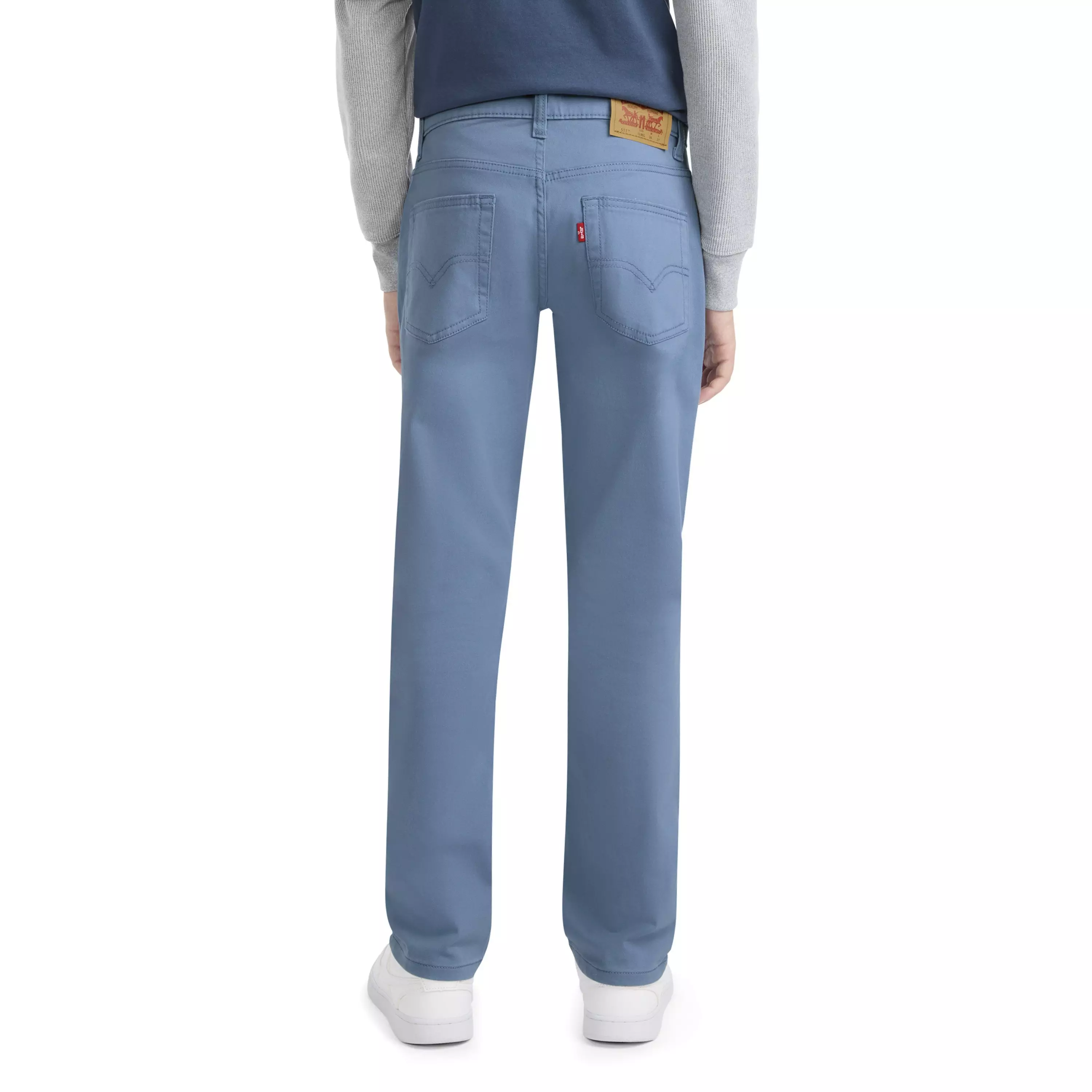 Levi's Big Boys' 511 Slim Fit Soft Brushed Sueded Pants - Blue - BLUE