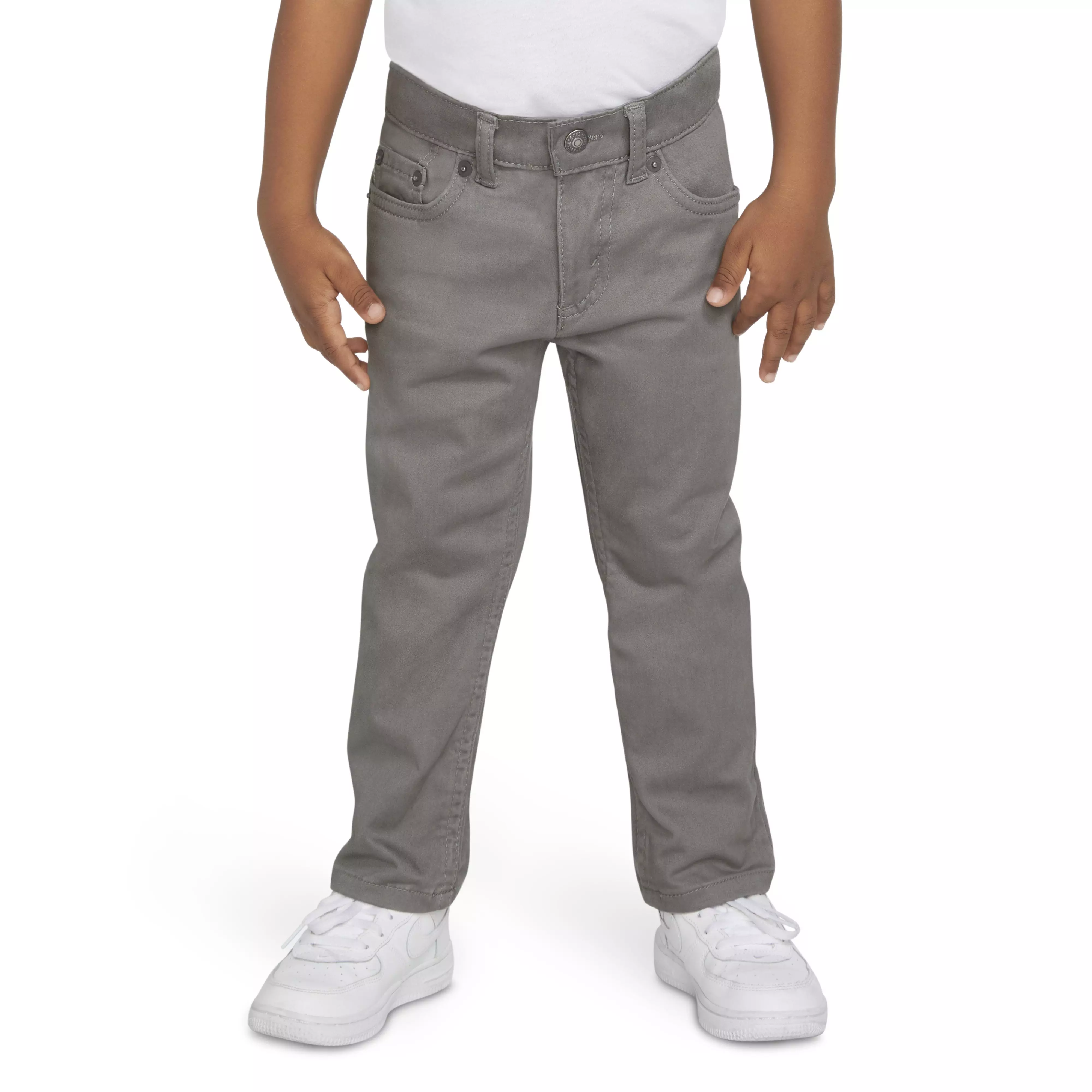 Levi's 511 Slim Fit Soft Brushed Toddler Boys' Grey Sueded Pants - GREY