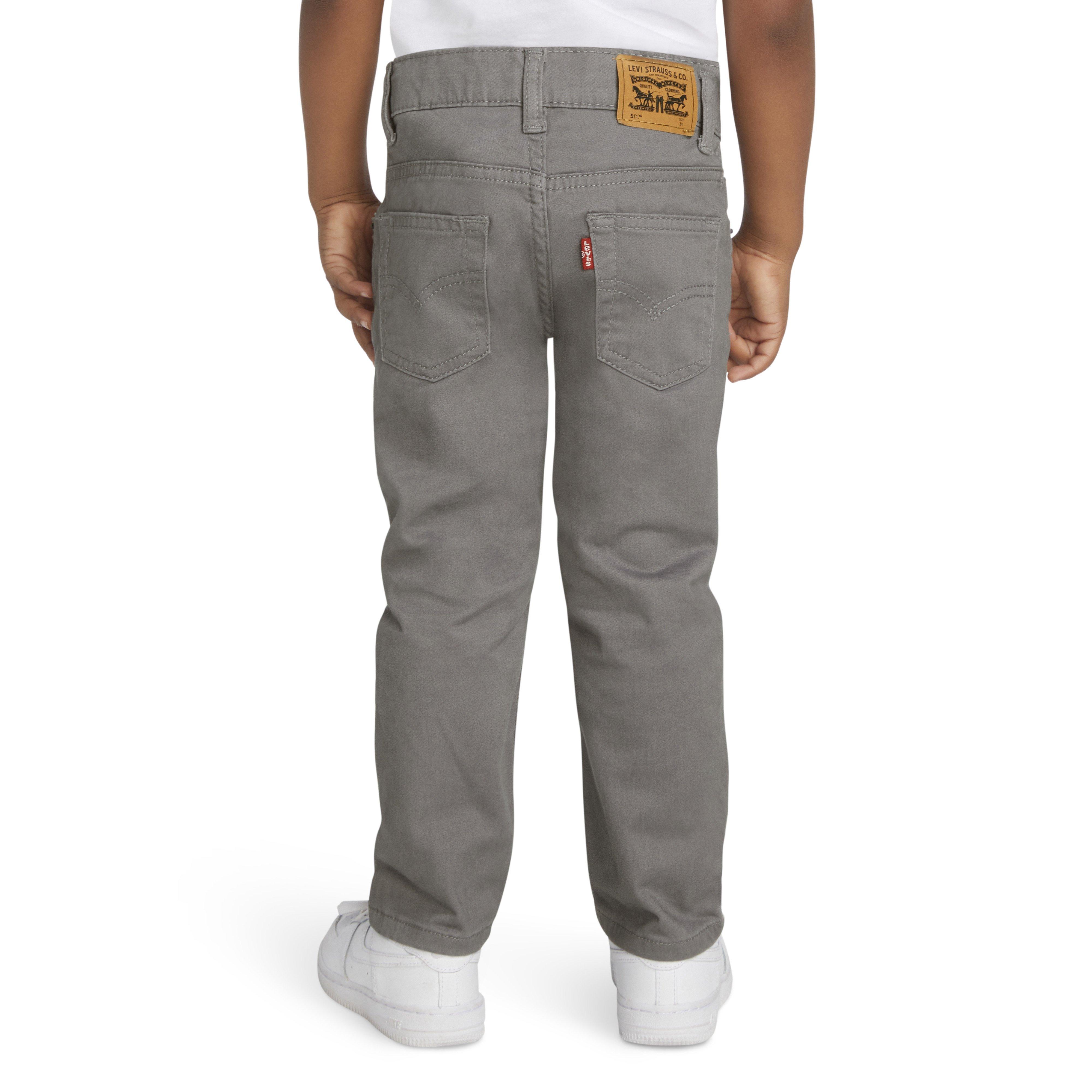 Levi's 511 Slim Fit Soft Brushed Toddler Boys' Grey Sueded Pants - GREY