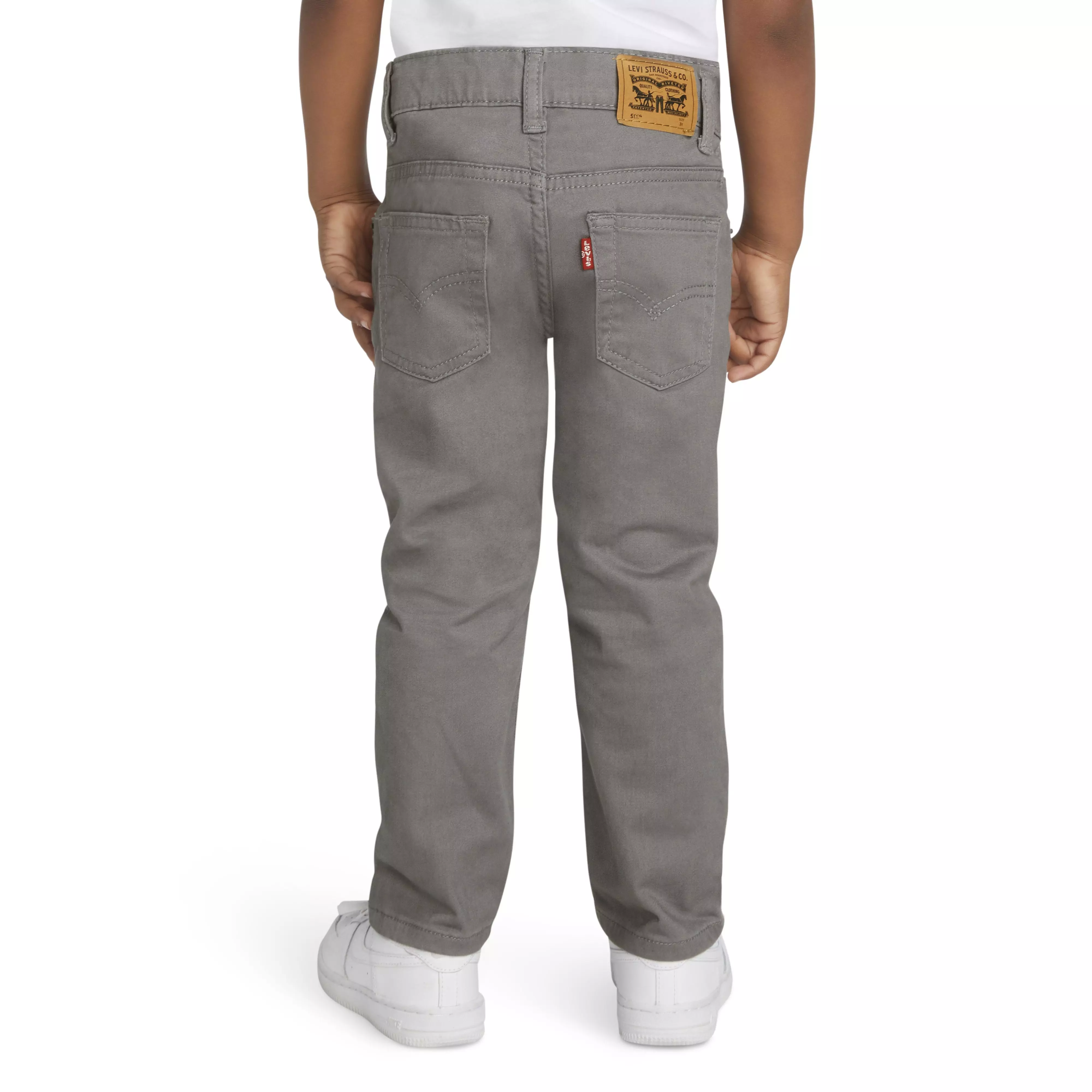 Levi's 511 Slim Fit Soft Brushed Toddler Boys' Grey Sueded Pants - GREY