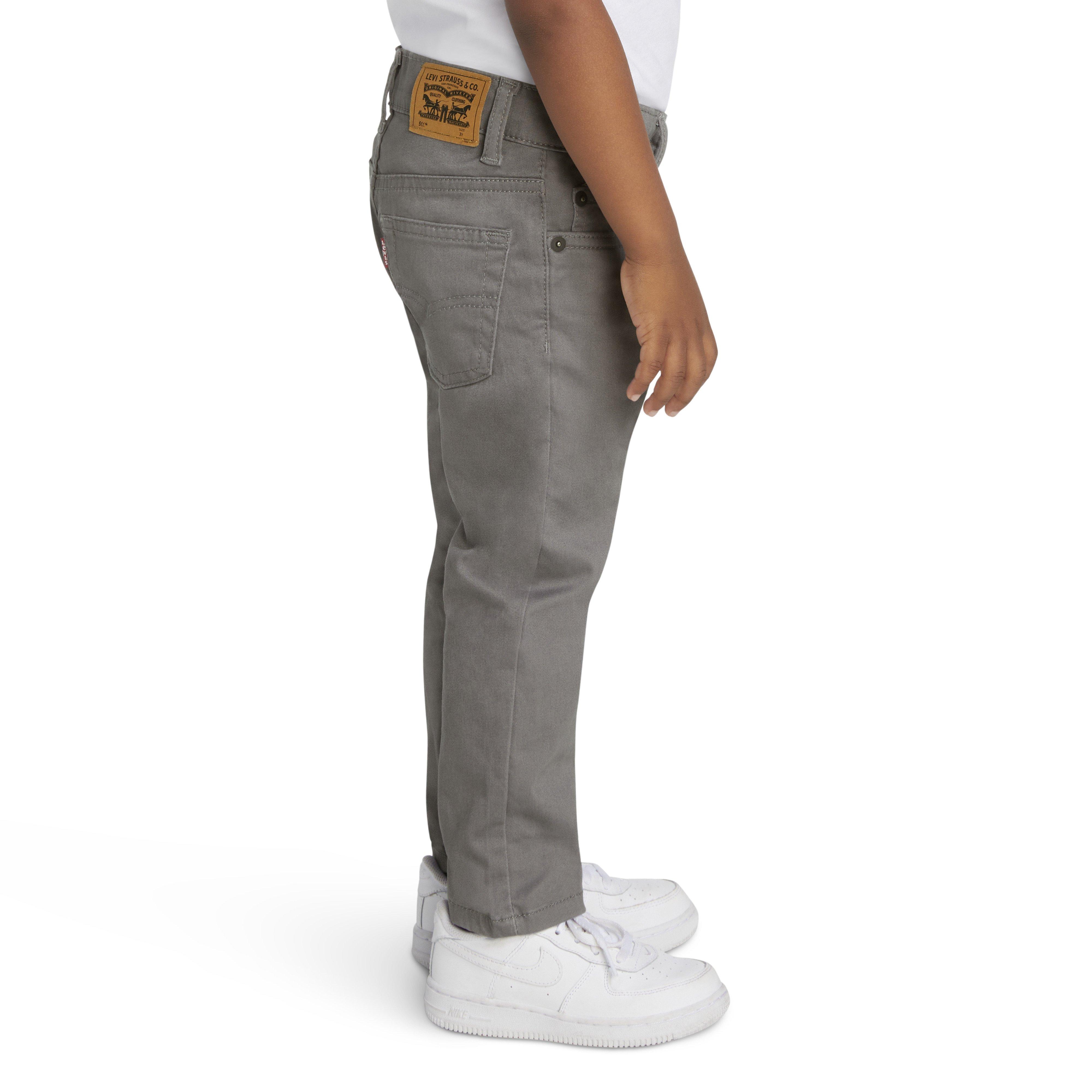 Levi's 511 Slim Fit Soft Brushed Toddler Boys' Grey Sueded Pants - GREY