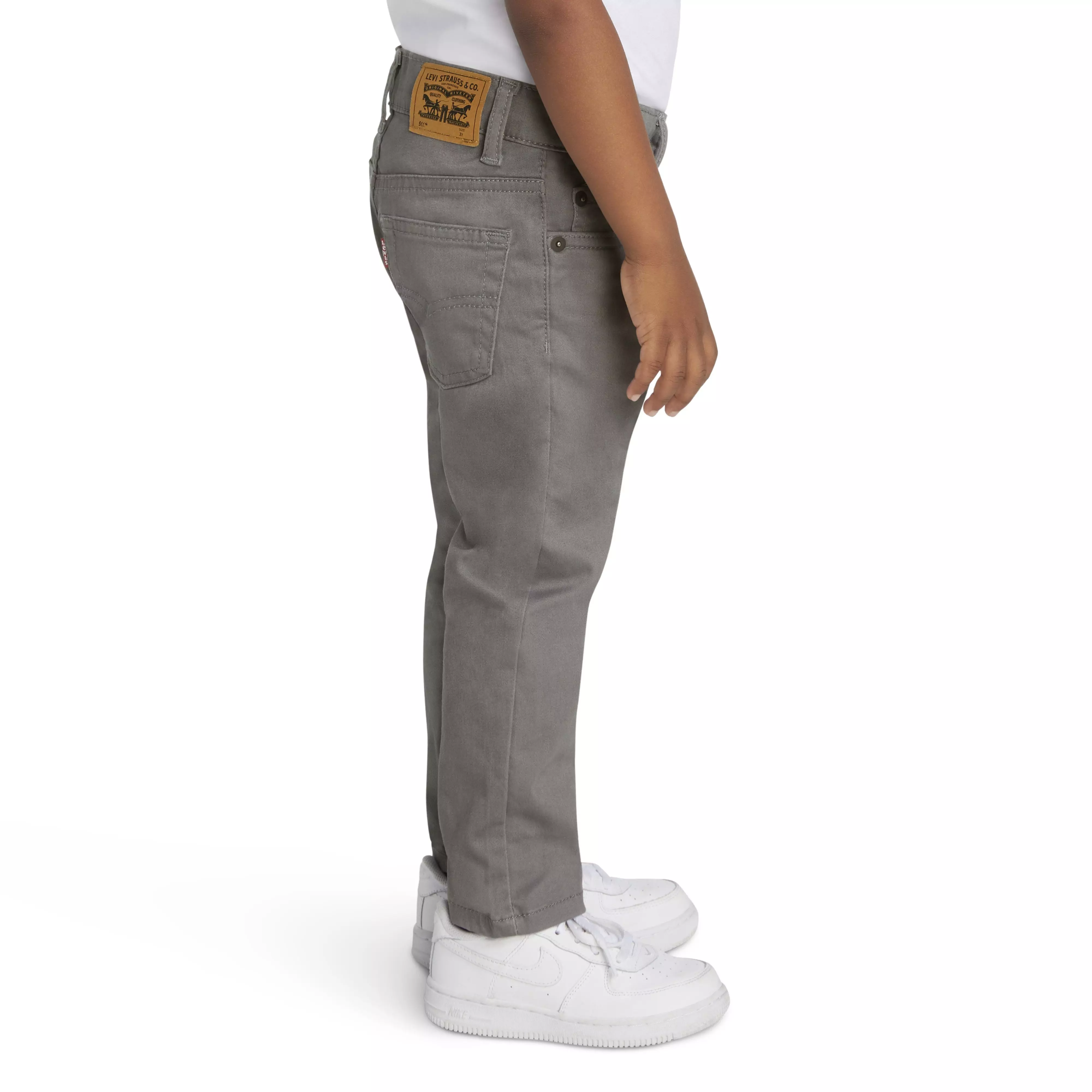 Levi's 511 Slim Fit Soft Brushed Toddler Boys' Grey Sueded Pants - GREY