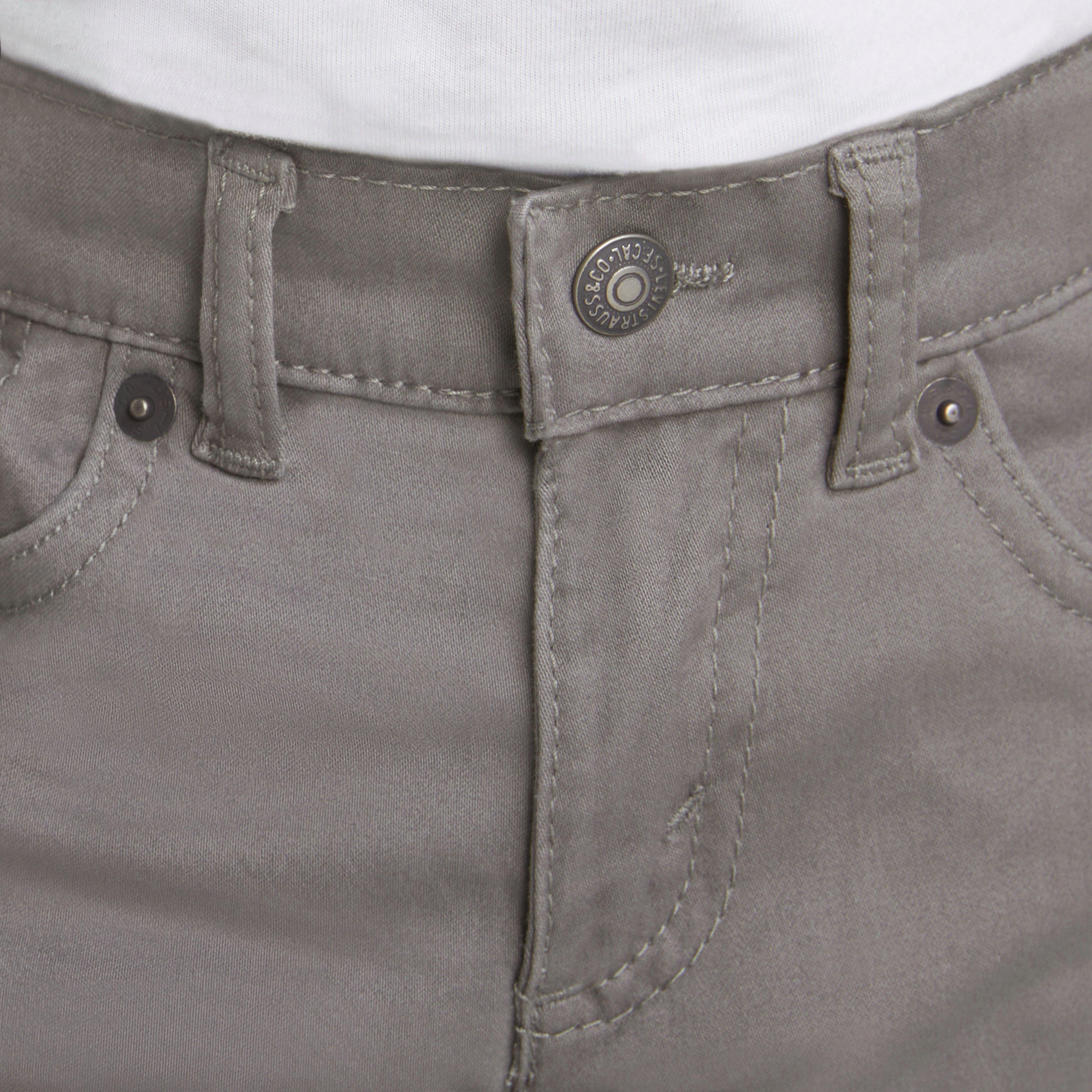 Levi's 511 Slim Fit Soft Brushed Toddler Boys' Grey Sueded Pants - GREY