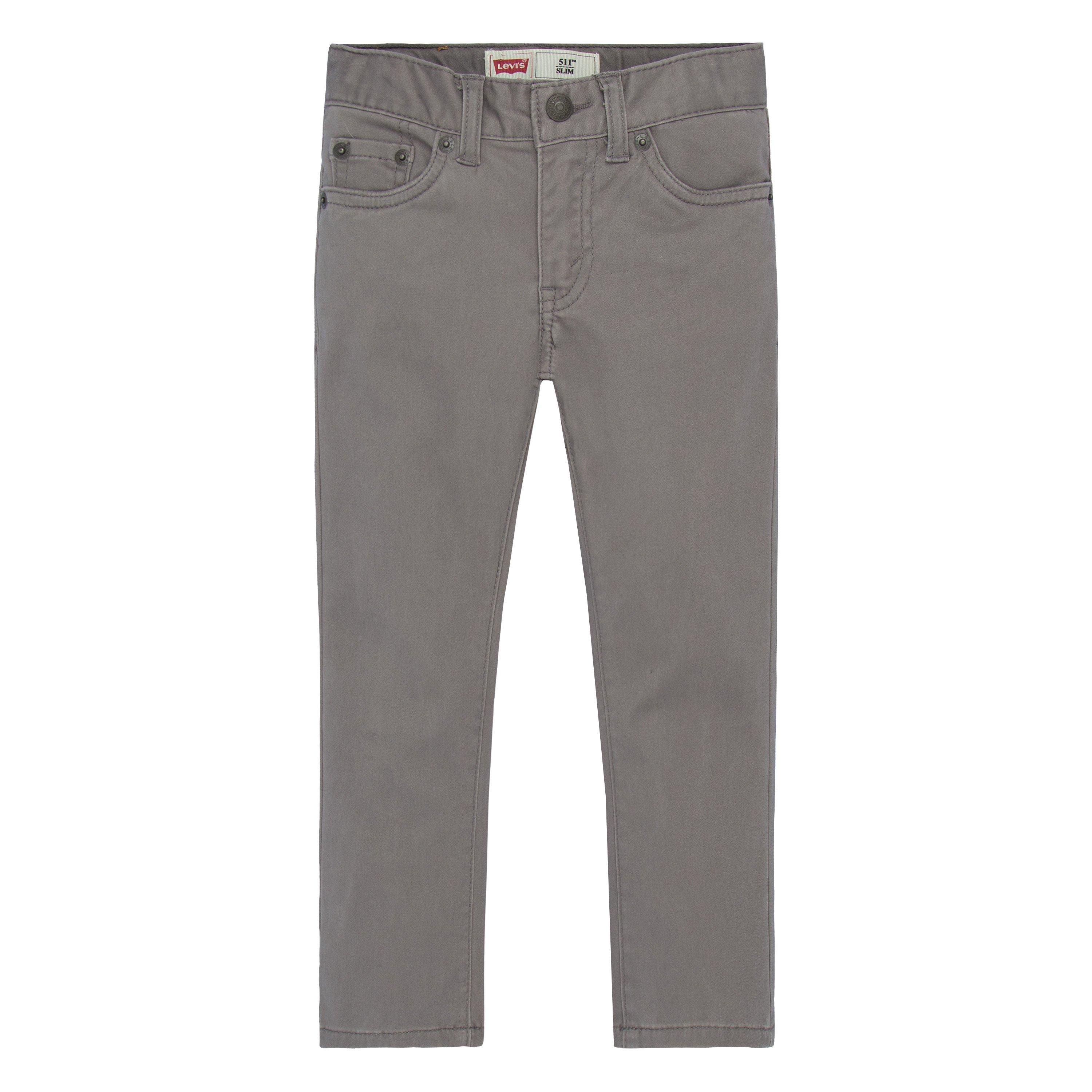 Levi's 511 Slim Fit Soft Brushed Toddler Boys' Grey Sueded Pants - GREY