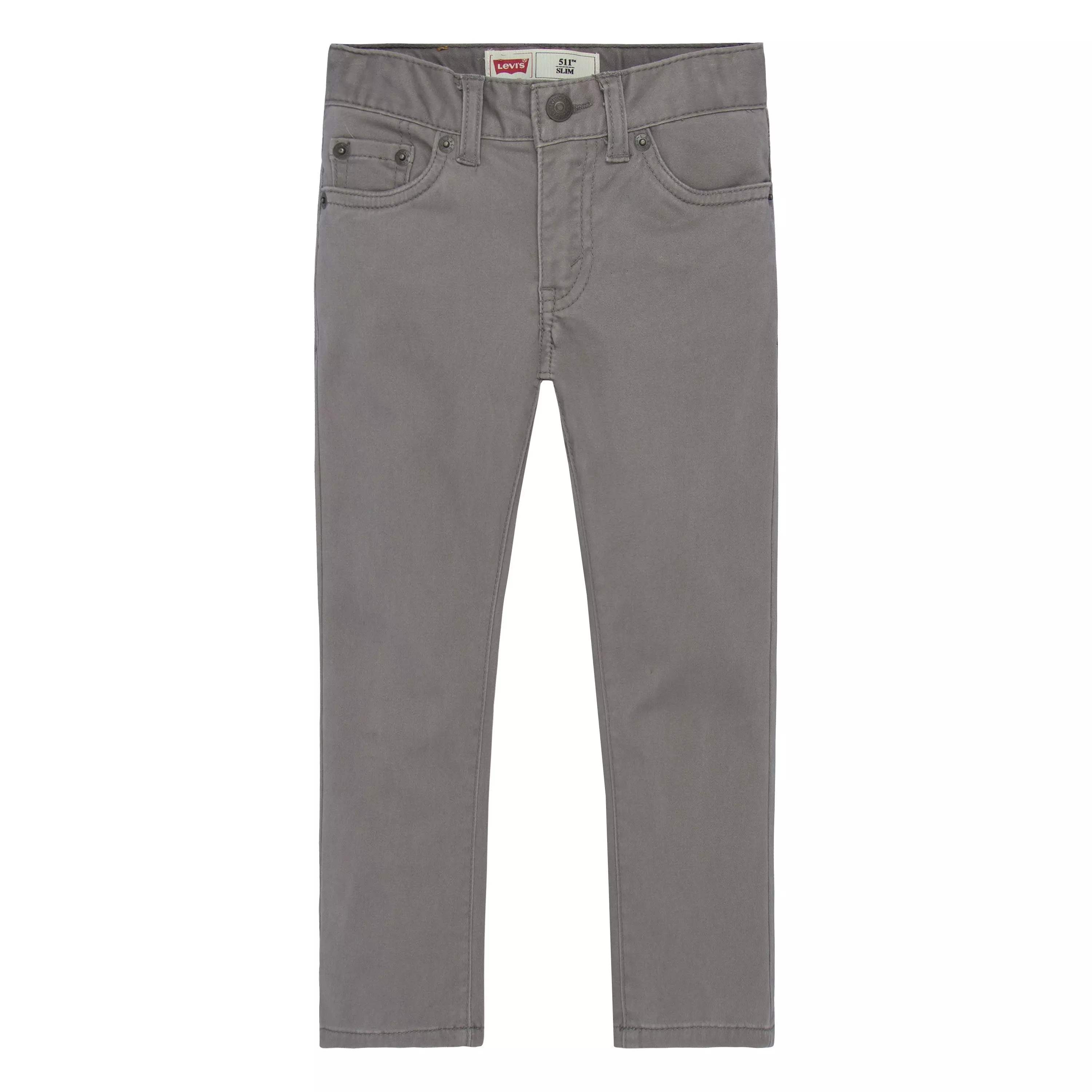 Levi's 511 Slim Fit Soft Brushed Toddler Boys' Grey Sueded Pants - GREY