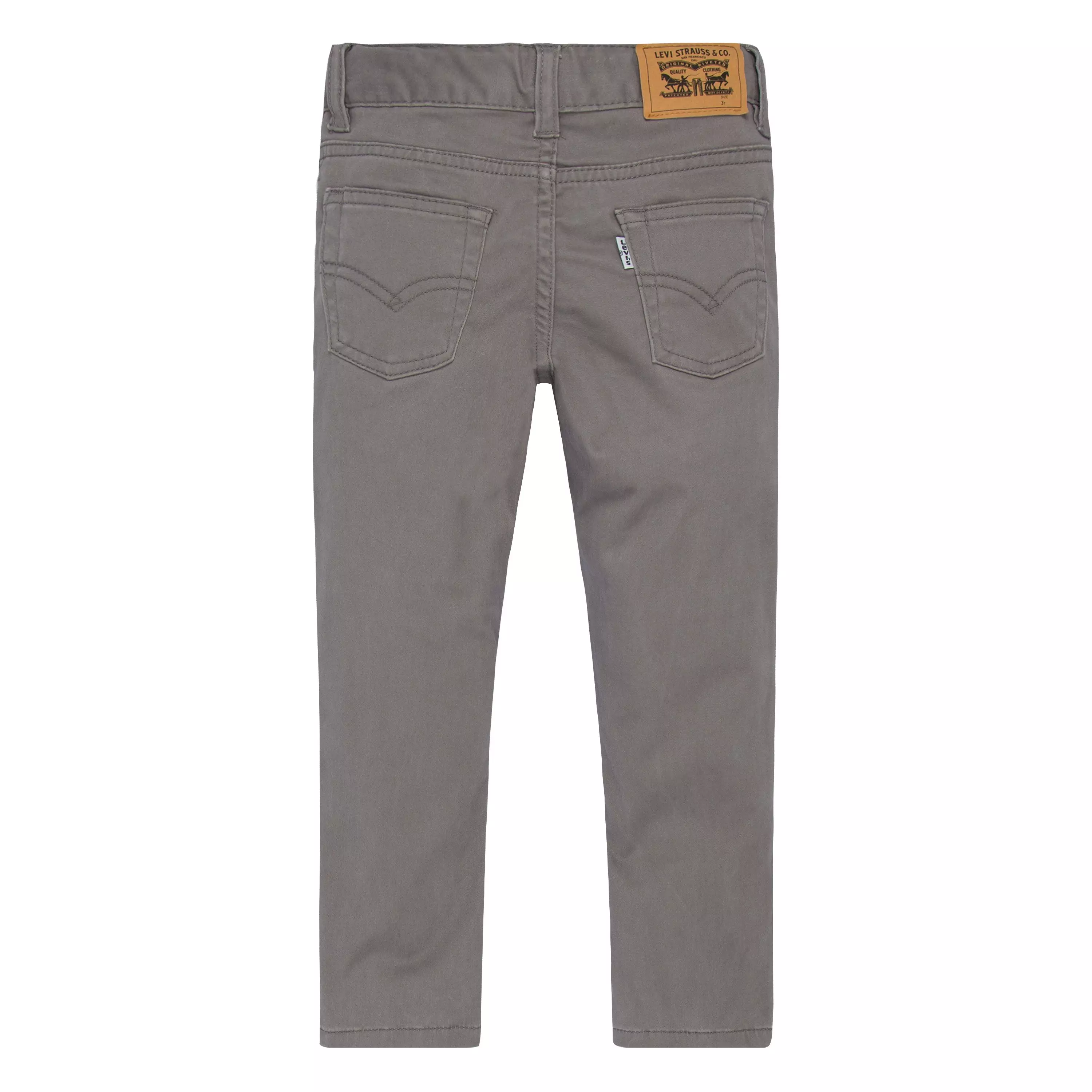 Levi's 511 Slim Fit Soft Brushed Toddler Boys' Grey Sueded Pants - GREY