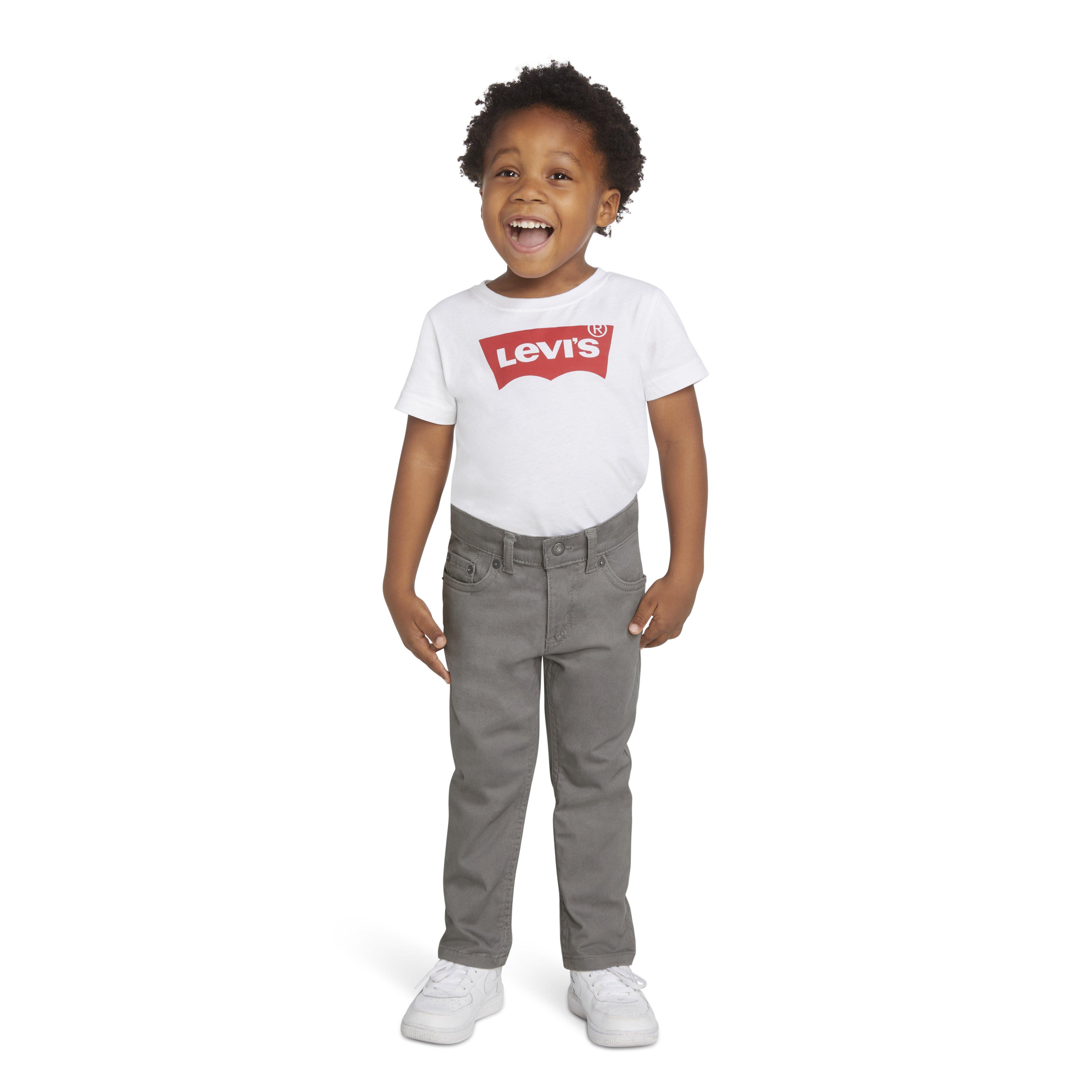 Levi's 511 Slim Fit Soft Brushed Toddler Boys' Grey Sueded Pants - GREY