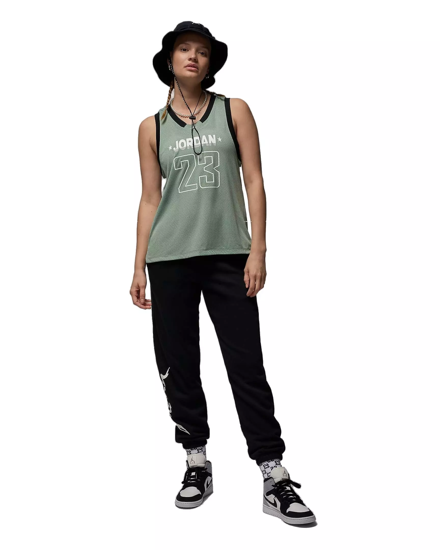 Jordan Women's 23 Jersey Tank - GREEN