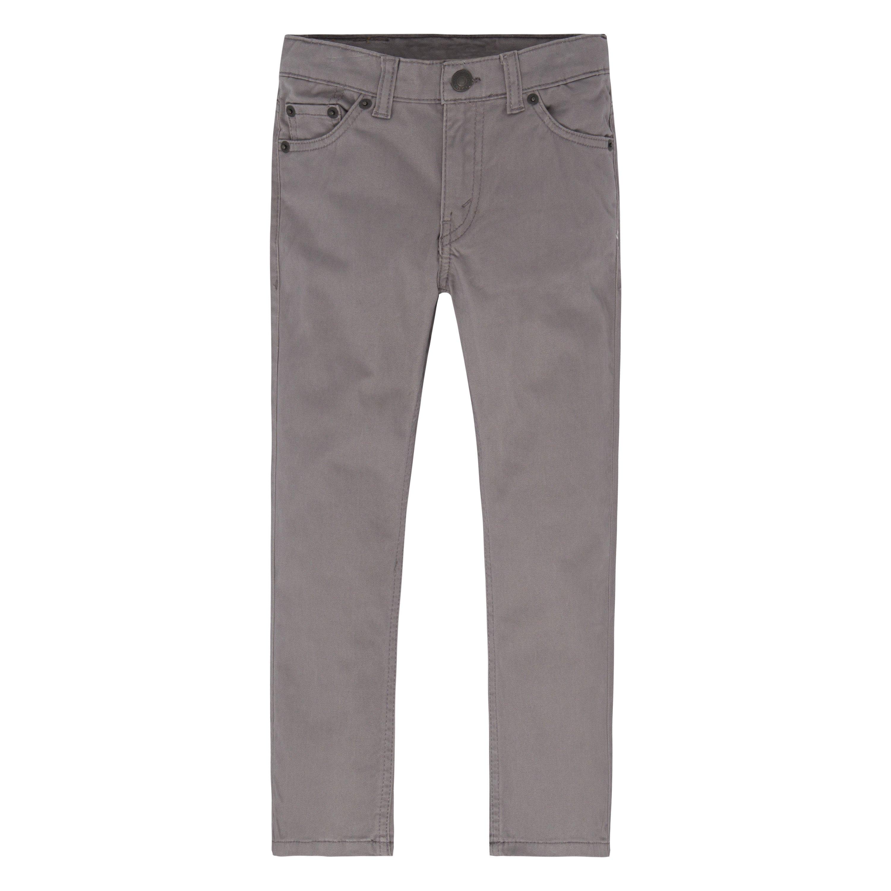 Levi's Little Boys' 511 Slim Fit Soft Brushed Grey Sueded Pants - GREY Thumbnail View 6