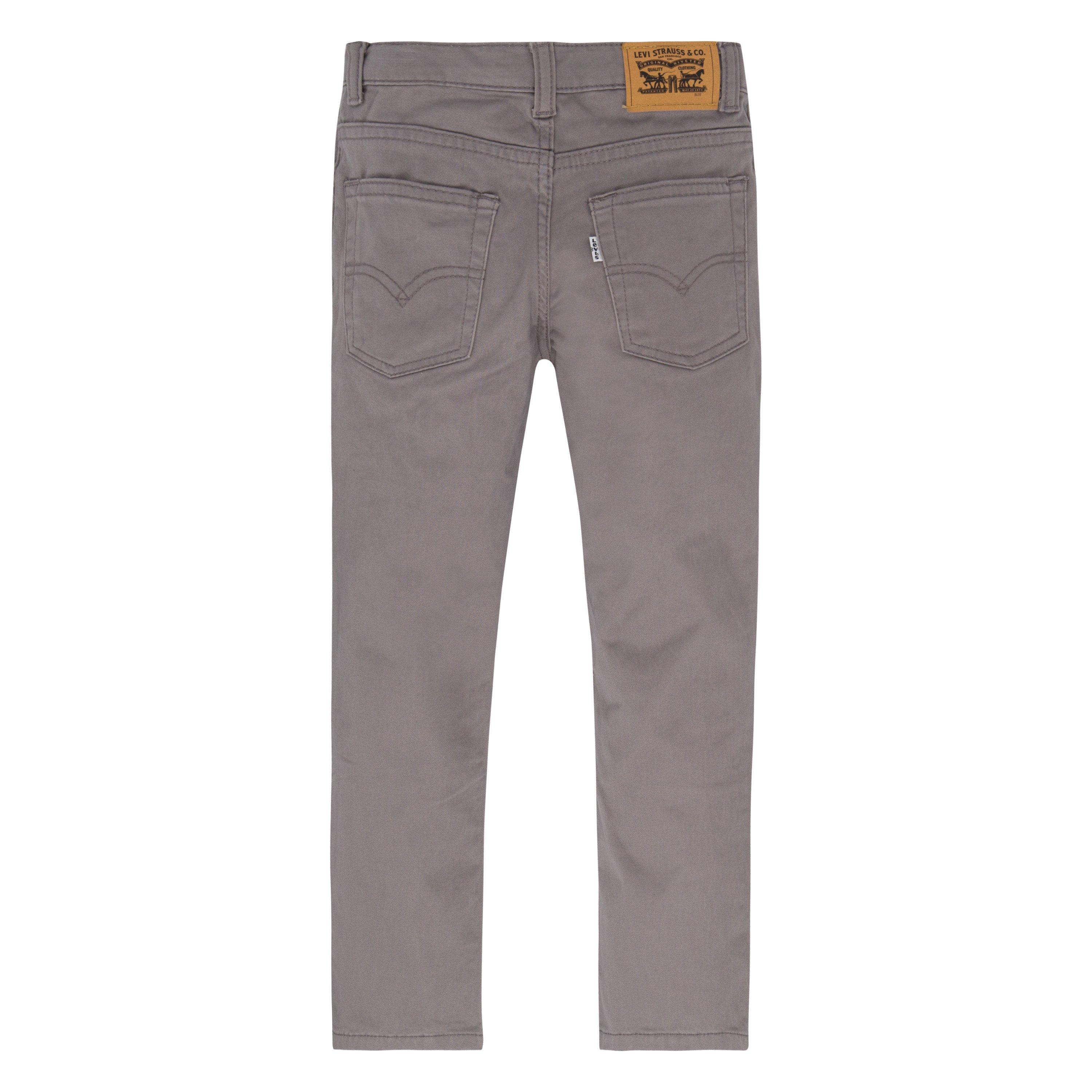 Levi's Little Boys' 511 Slim Fit Soft Brushed Grey Sueded Pants - GREY Thumbnail View 7