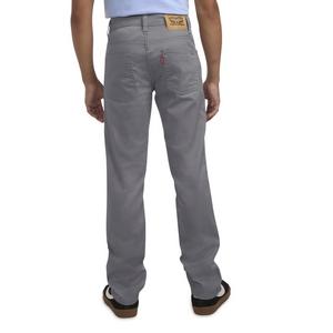 Levi's Big Boys' 511 Slim Fit Soft Brushed Grey Sueded Pants