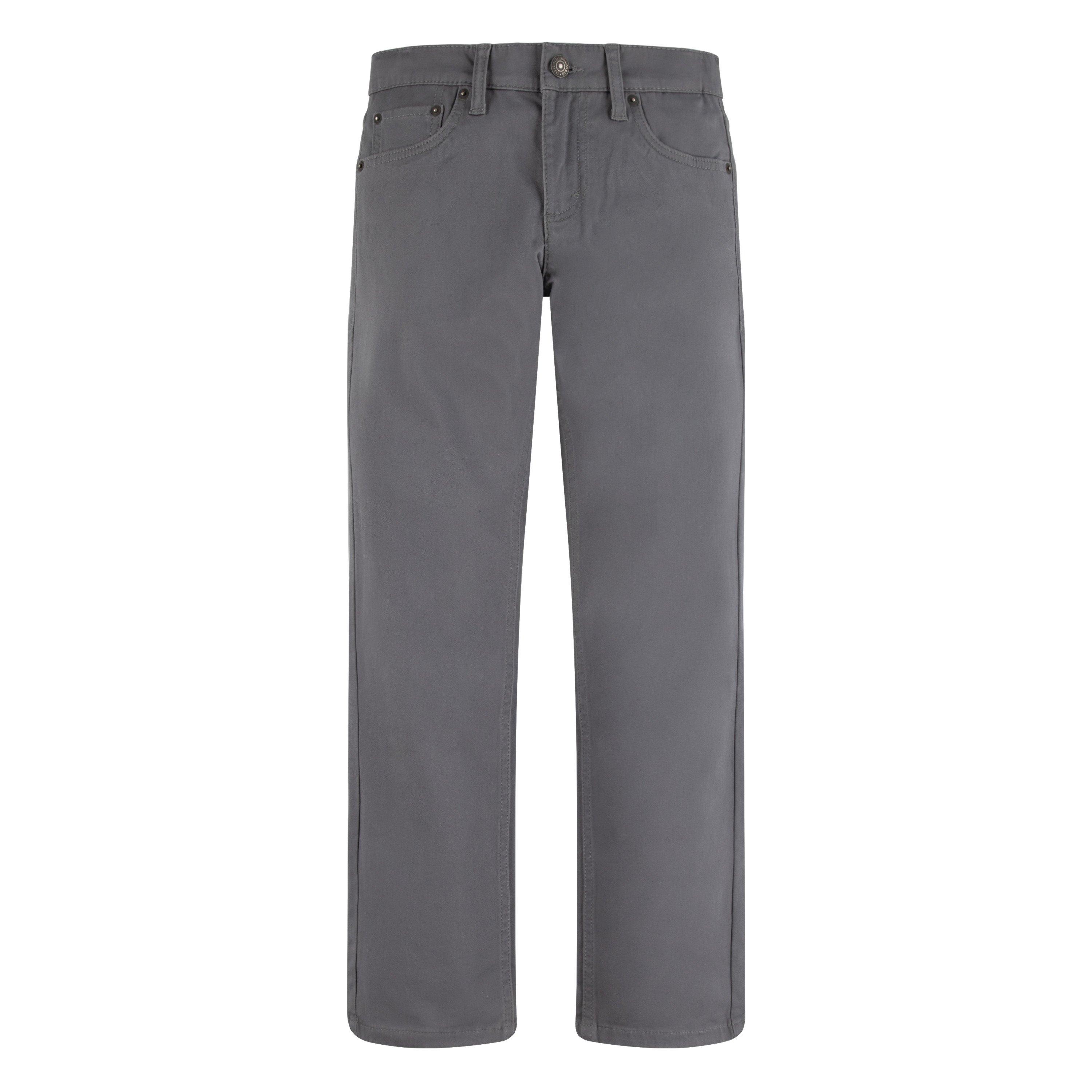 Levi's Big Boys' 511 Slim Fit Soft Brushed Grey Sueded Pants - GREY Thumbnail View 7