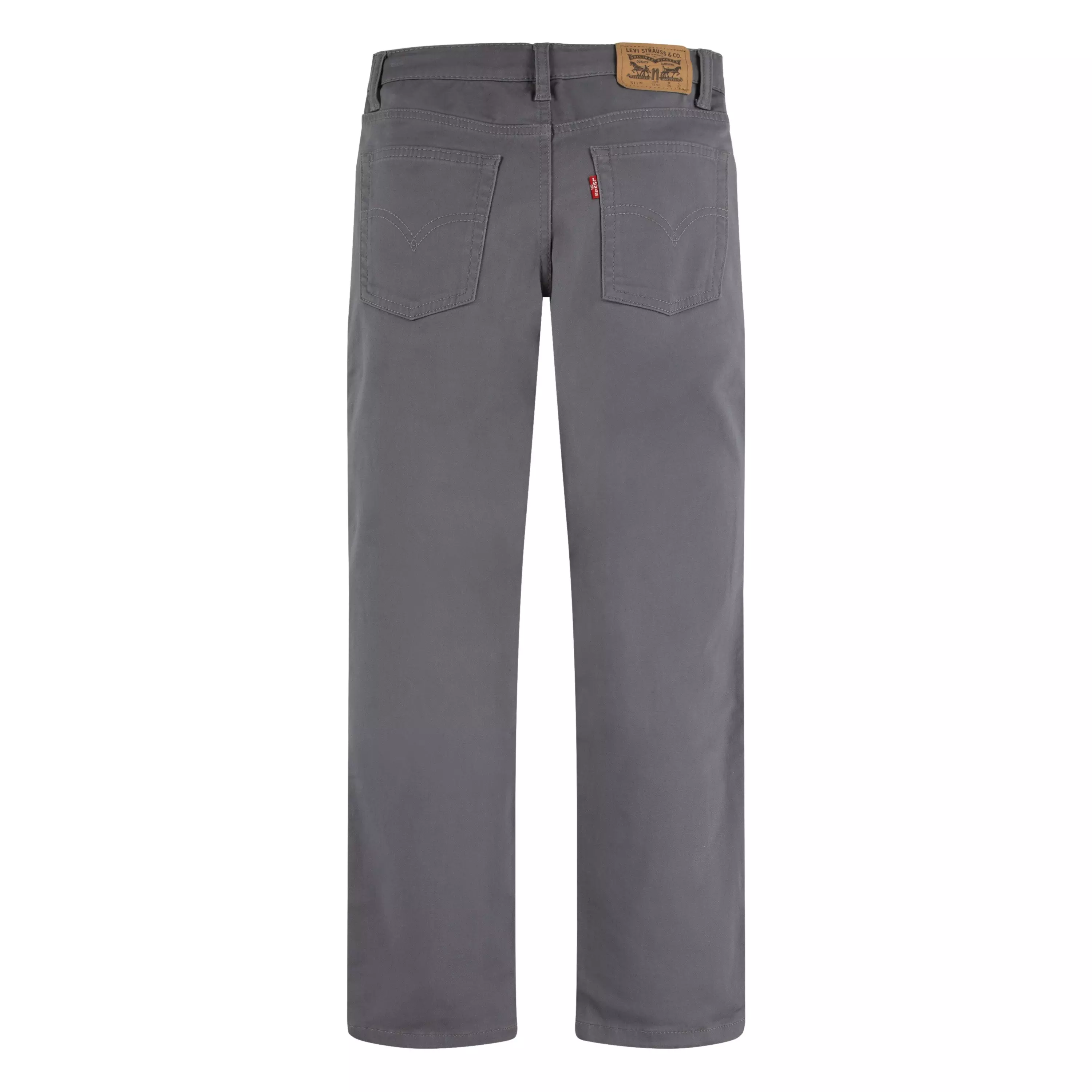 Levi's Big Boys' 511 Slim Fit Soft Brushed Grey Sueded Pants - GREY