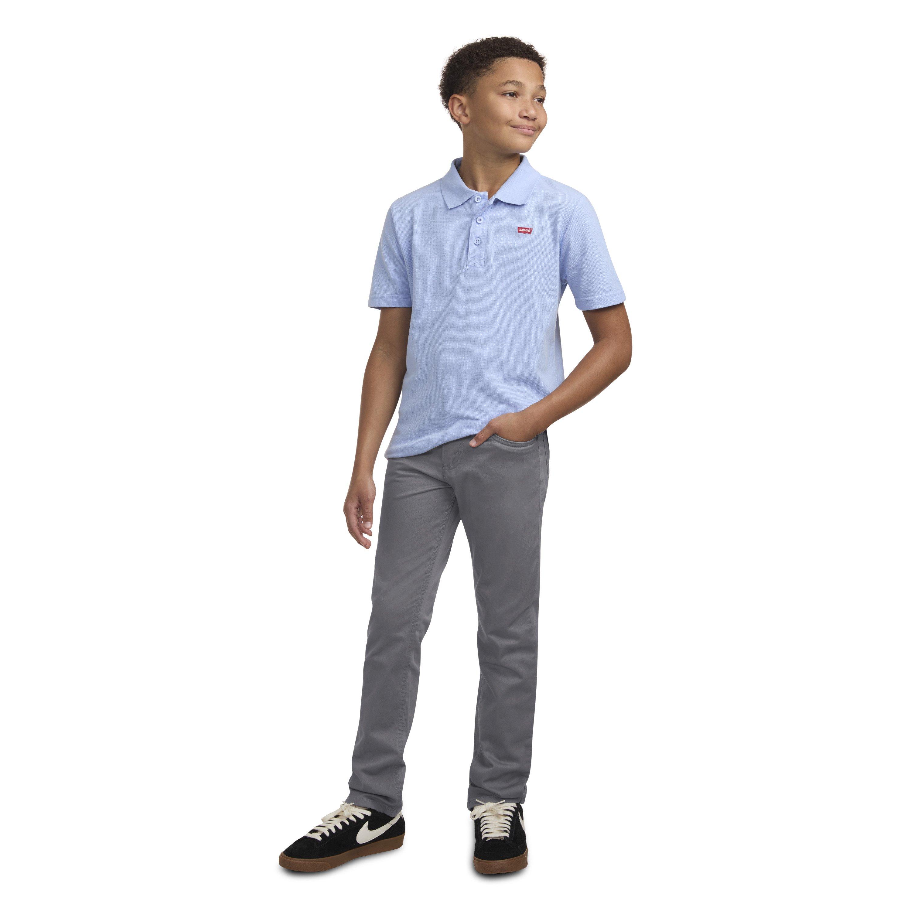 Levi's Big Boys' 511 Slim Fit Soft Brushed Grey Sueded Pants - GREY Thumbnail View 9