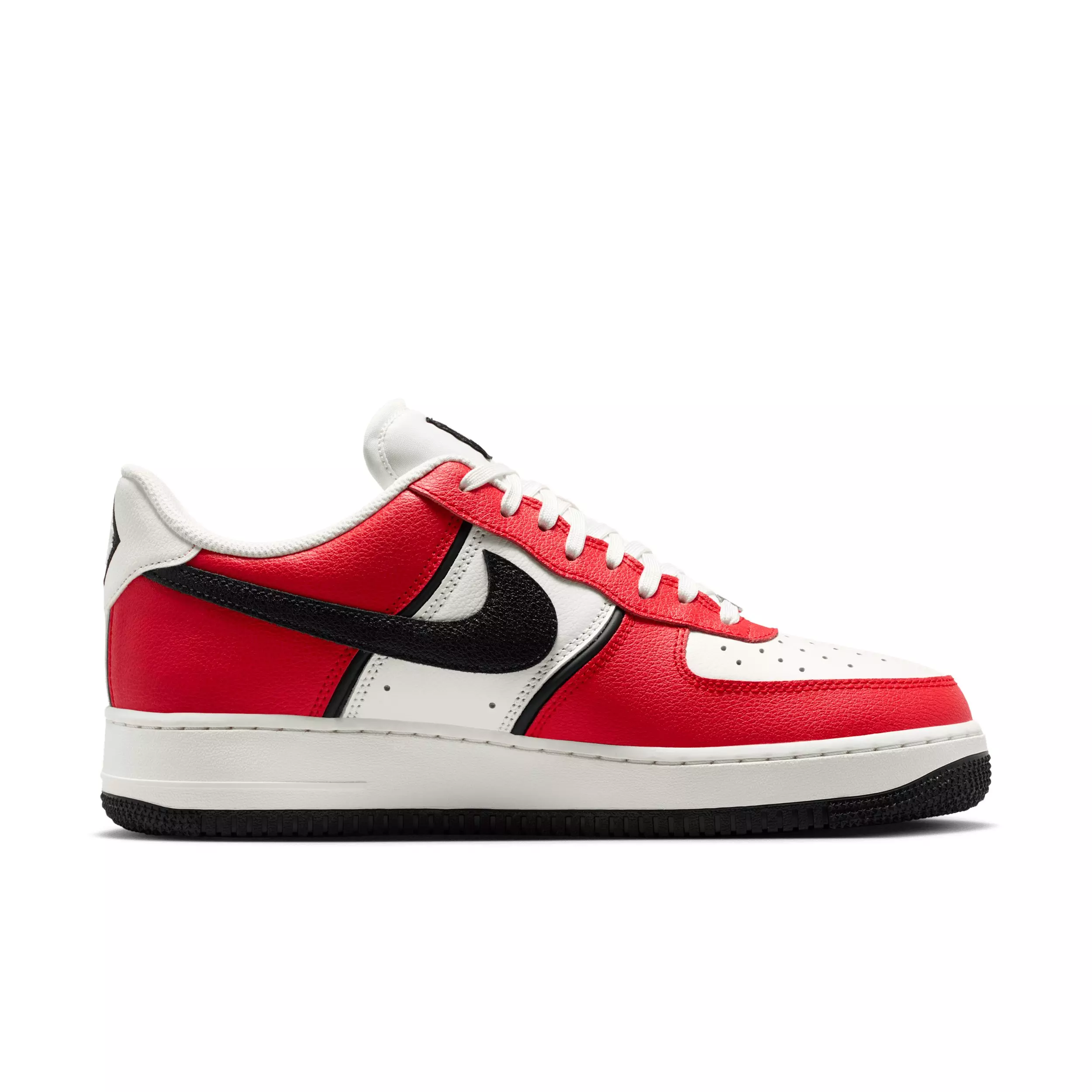 Nike Air Force 1 '07 LV8 Sport "University Red/Sail/Metallic Silver/Black" Men's Shoe - RED/SAIL/SILVER/BLACK