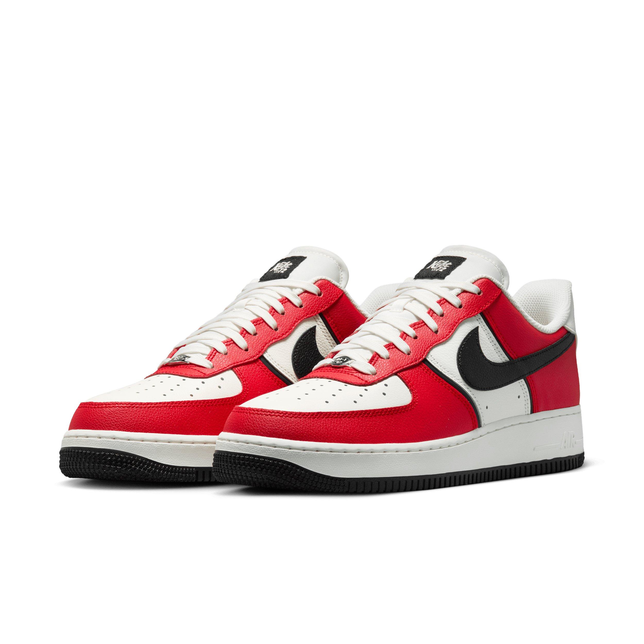 Nike Air Force 1 '07 LV8 Sport "University Red/Sail/Metallic Silver/Black" Men's Shoe - RED/SAIL/SILVER/BLACK Thumbnail View 3