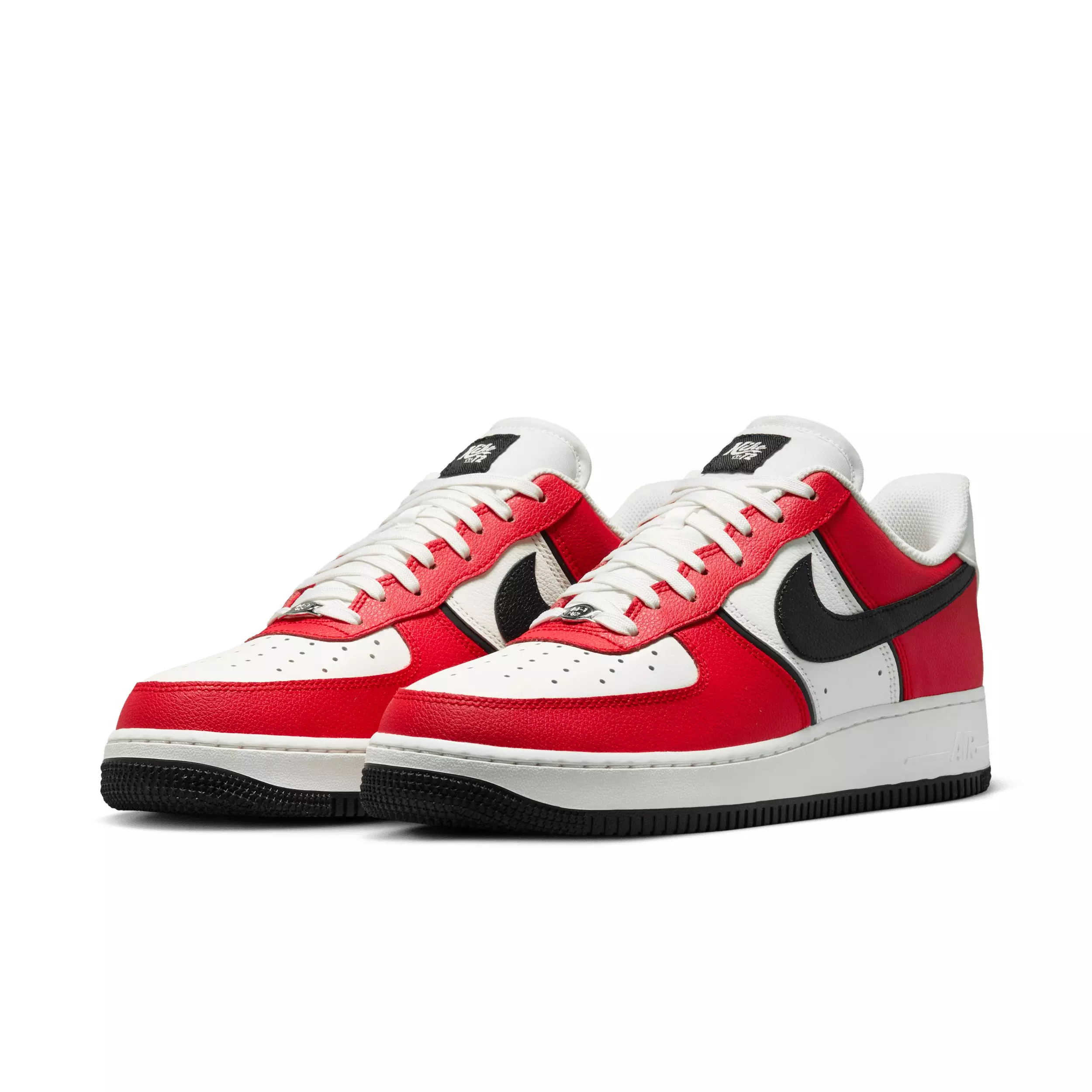 Nike Air Force 1 '07 LV8 Sport "University Red/Sail/Metallic Silver/Black" Men's Shoe - RED/SAIL/SILVER/BLACK