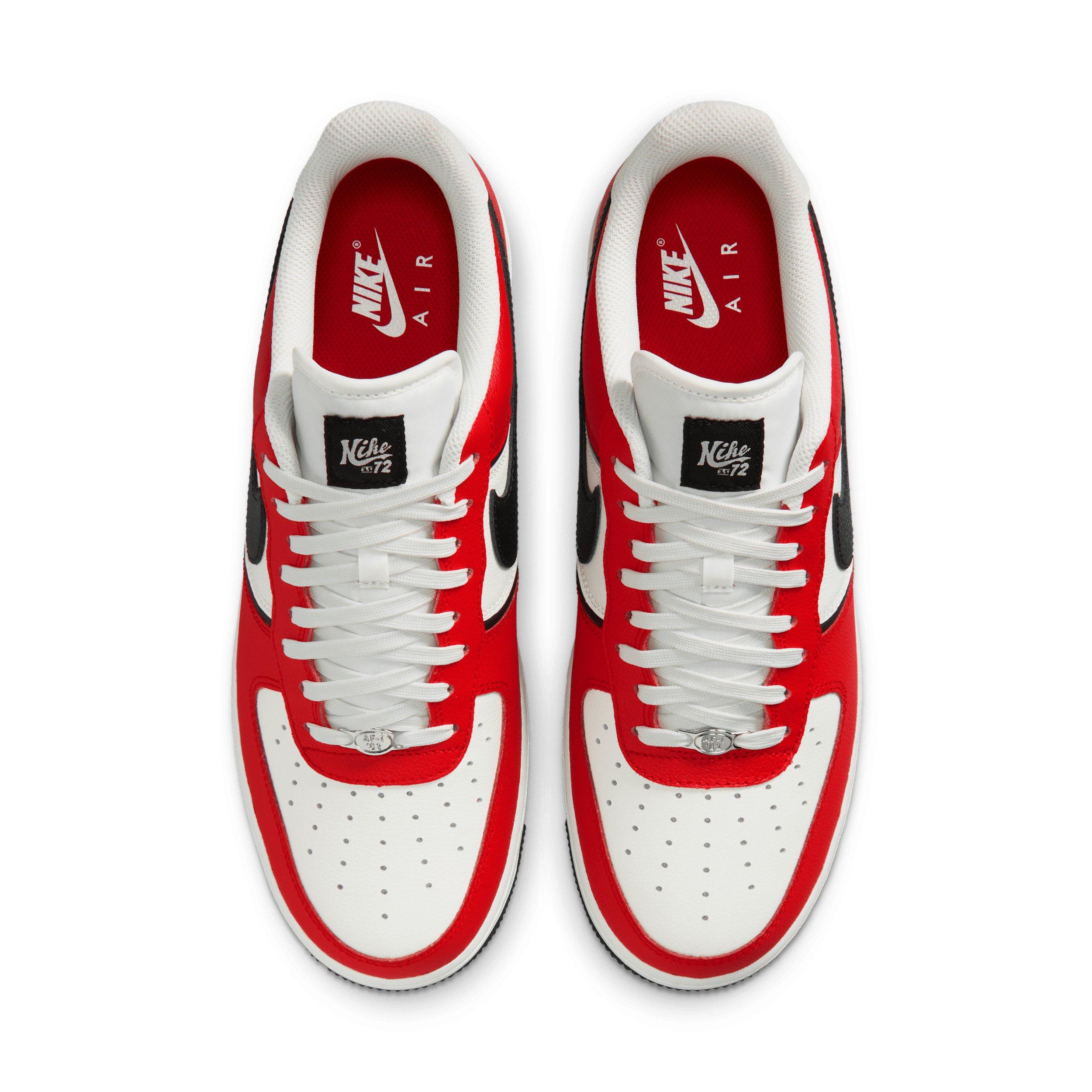Nike Air Force 1 '07 LV8 Sport "University Red/Sail/Metallic Silver/Black" Men's Shoe - RED/SAIL/SILVER/BLACK Thumbnail View 4