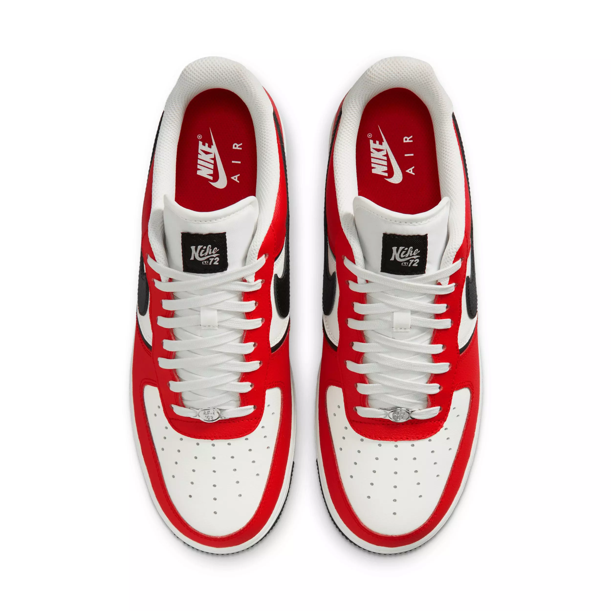 Nike Air Force 1 '07 LV8 Sport "University Red/Sail/Metallic Silver/Black" Men's Shoe - RED/SAIL/SILVER/BLACK