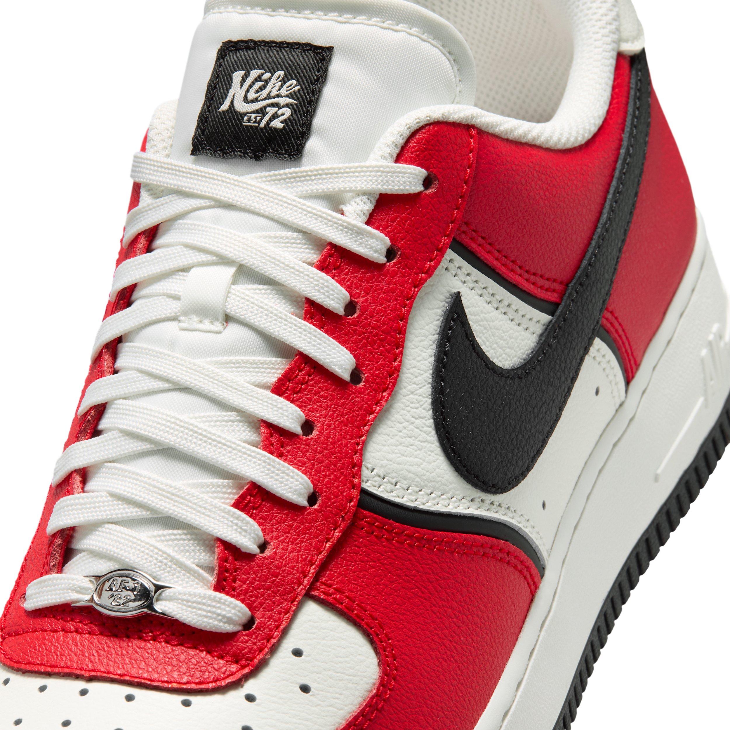 Nike Air Force 1 '07 LV8 Sport "University Red/Sail/Metallic Silver/Black" Men's Shoe - RED/SAIL/SILVER/BLACK Thumbnail View 7