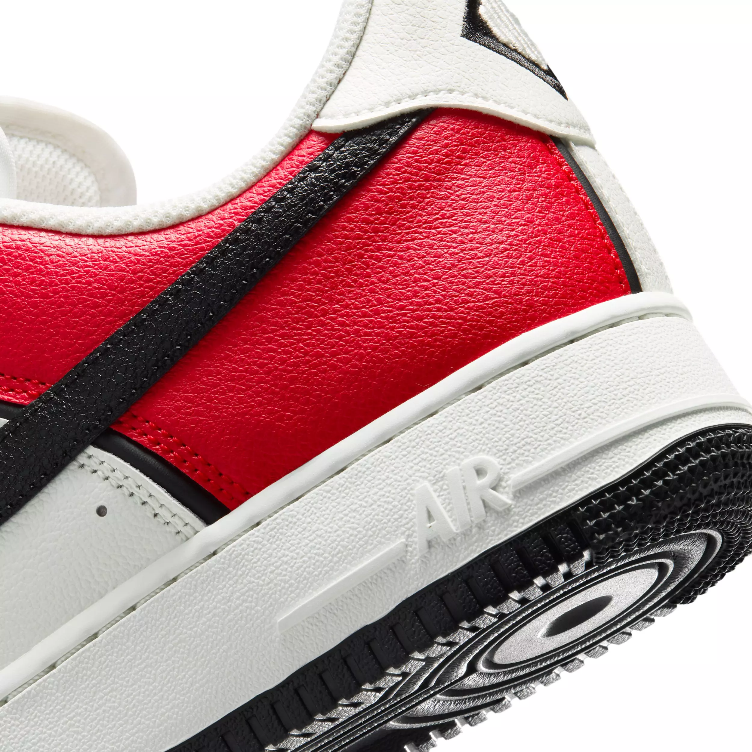 Nike Air Force 1 '07 LV8 Sport "University Red/Sail/Metallic Silver/Black" Men's Shoe - RED/SAIL/SILVER/BLACK