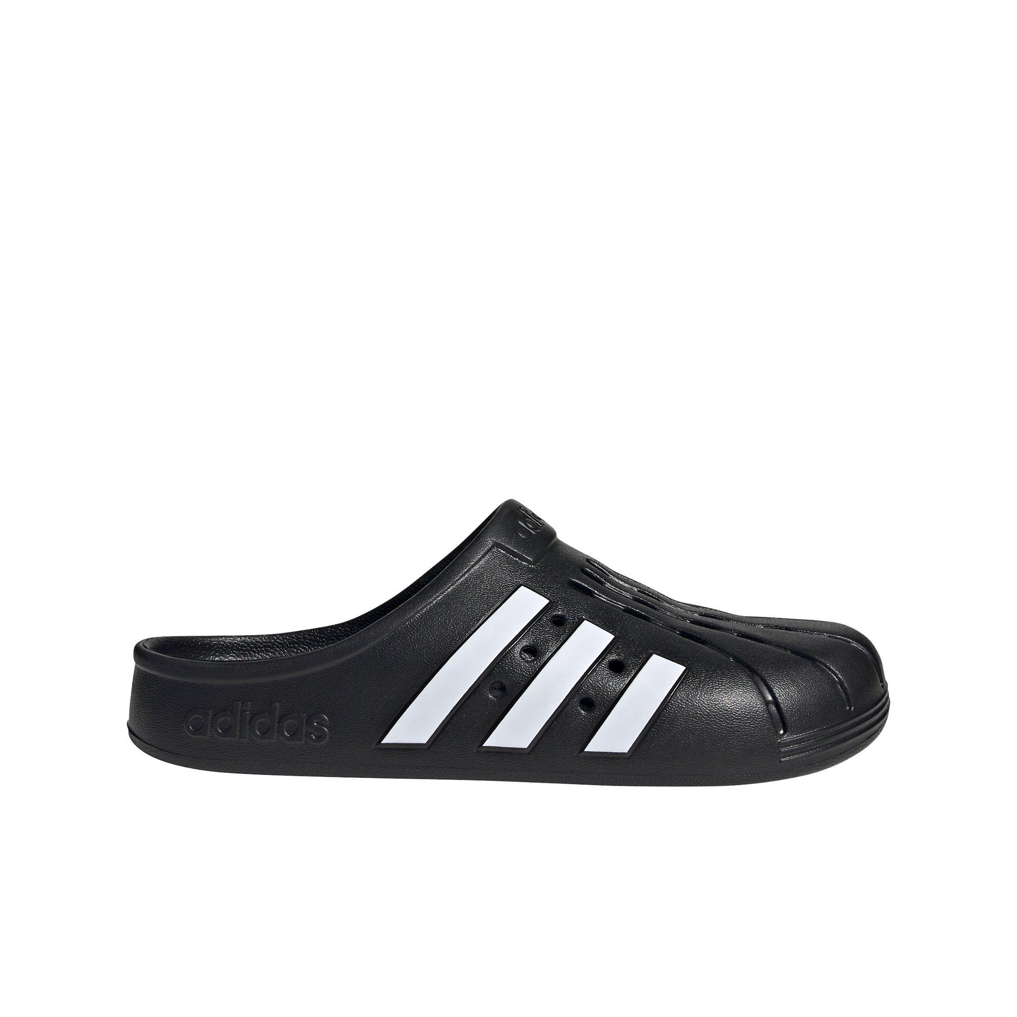 adidas Adilette "Core Black/Ftwr White" Women's Clog - BLACK/WHITE/BLACK Thumbnail View 1