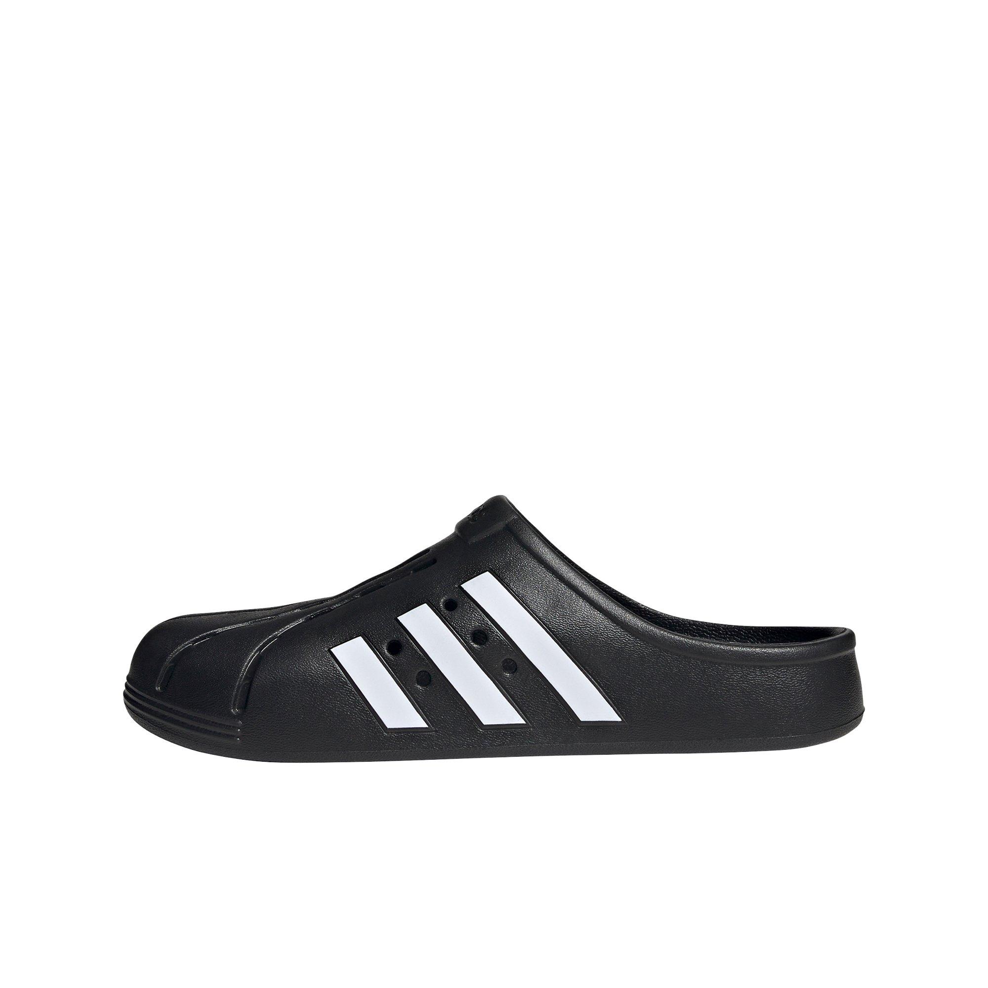 adidas Adilette "Core Black/Ftwr White" Women's Clog - BLACK/WHITE/BLACK Thumbnail View 2