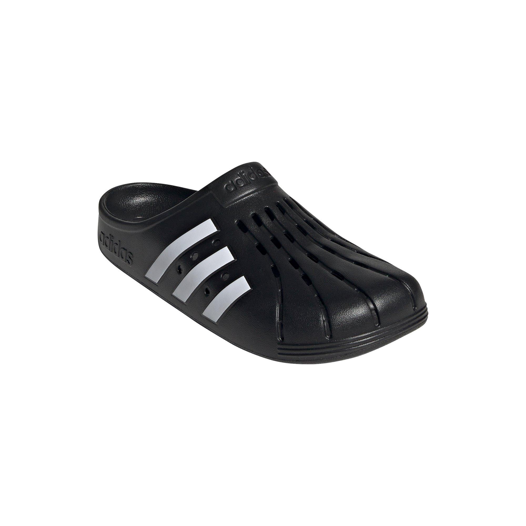 adidas Adilette "Core Black/Ftwr White" Women's Clog - BLACK/WHITE/BLACK Thumbnail View 3