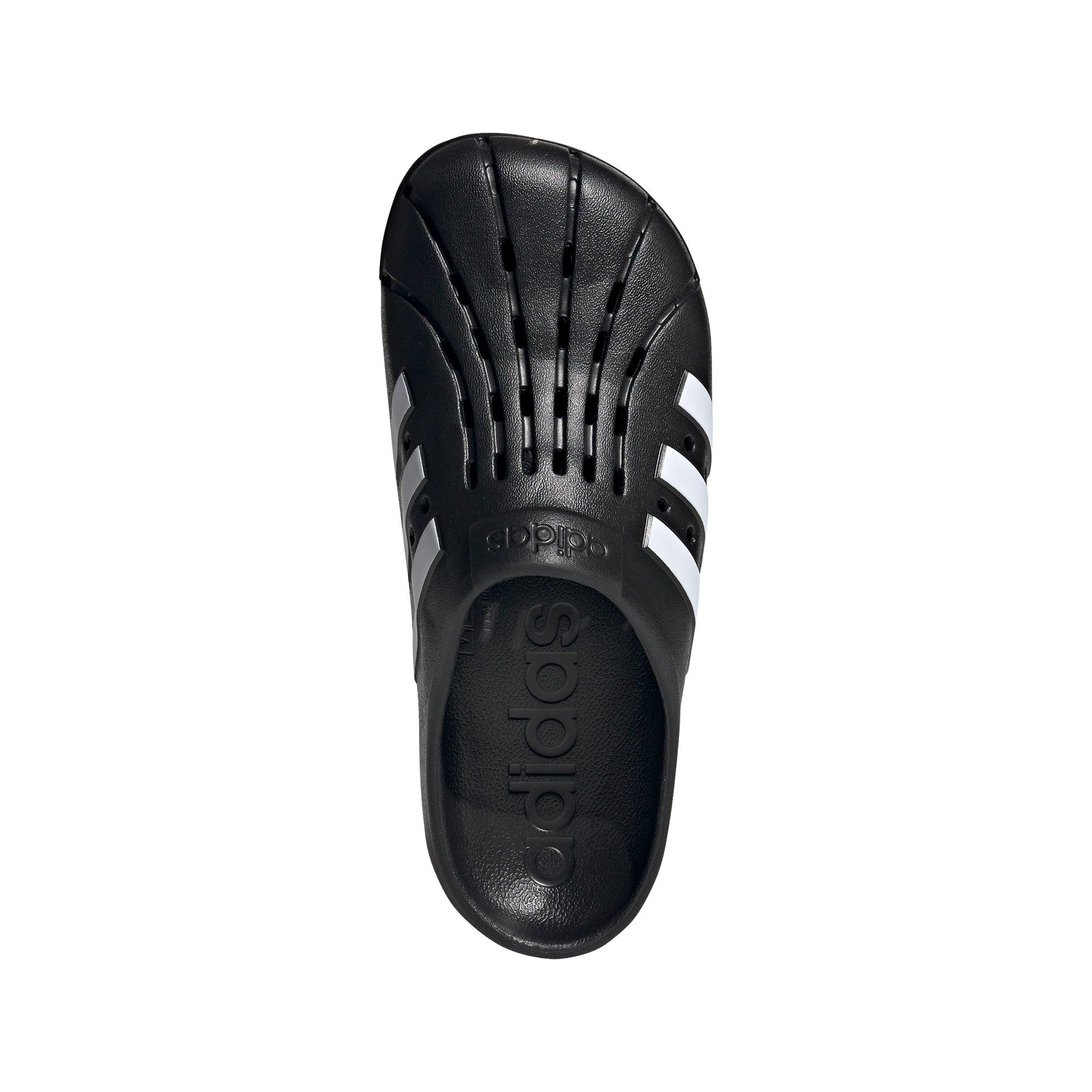 adidas Adilette "Core Black/Ftwr White" Women's Clog - BLACK/WHITE/BLACK Thumbnail View 5