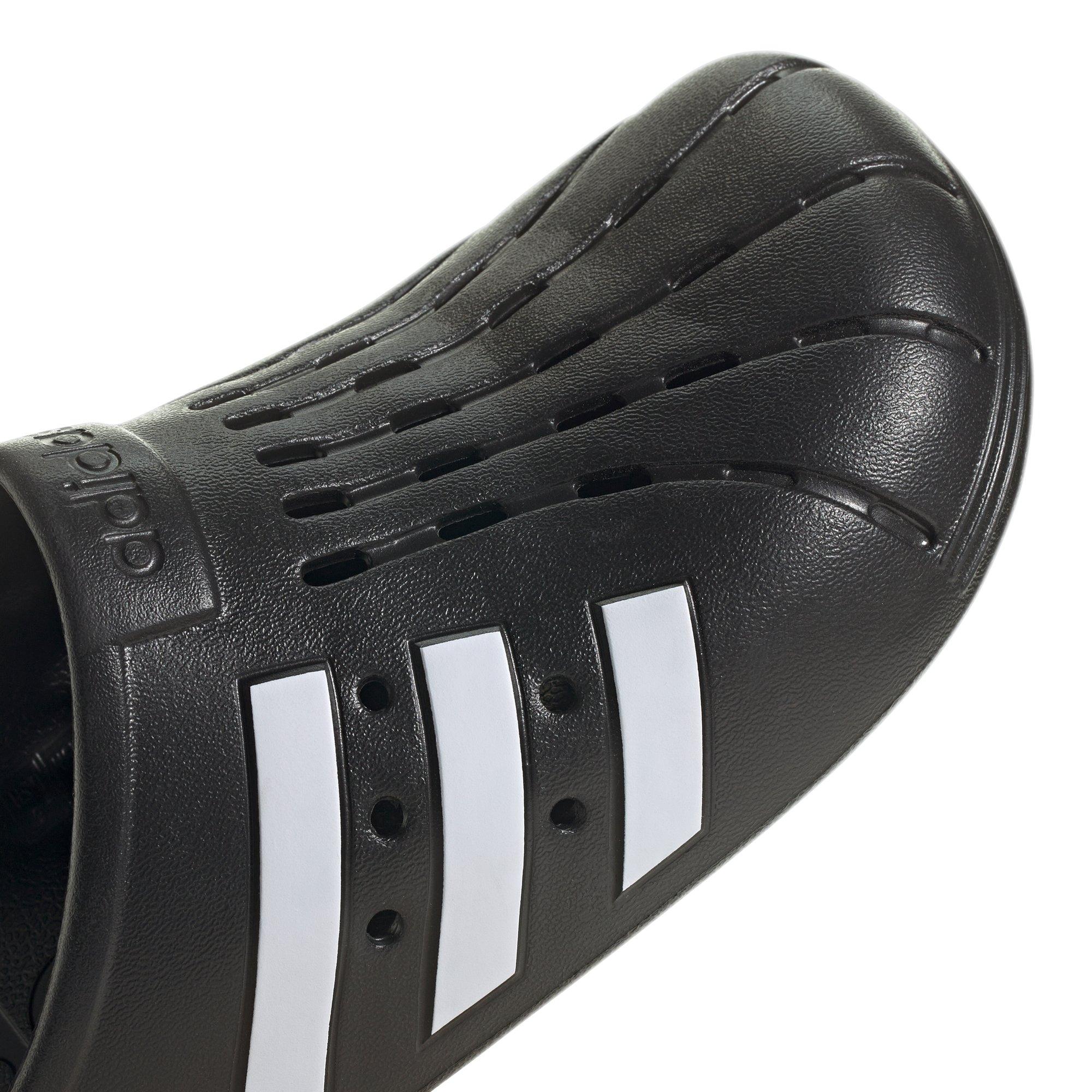 adidas Adilette "Core Black/Ftwr White" Women's Clog - BLACK/WHITE/BLACK Thumbnail View 7