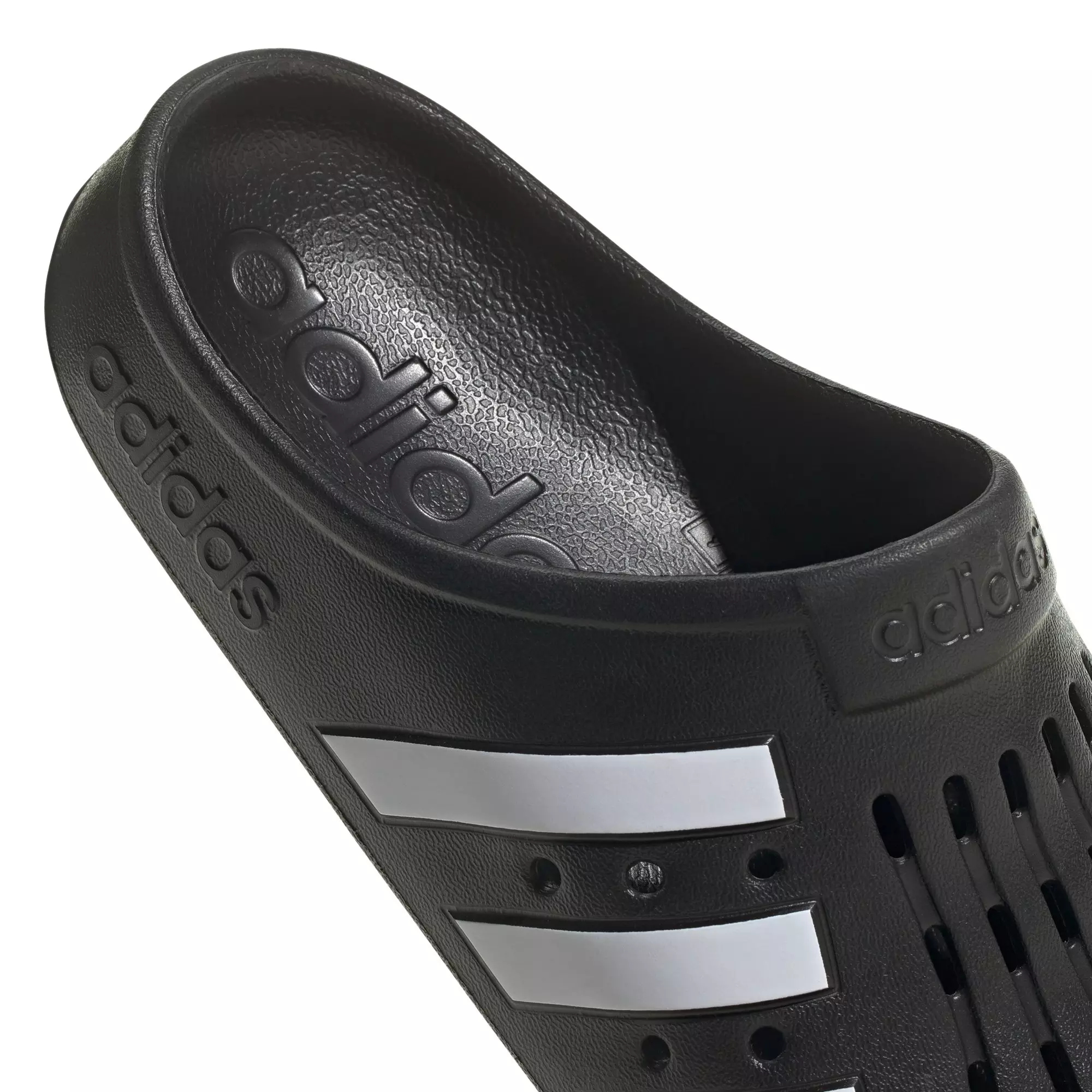 adidas Adilette "Core Black/Ftwr White" Women's Clog - BLACK/WHITE/BLACK