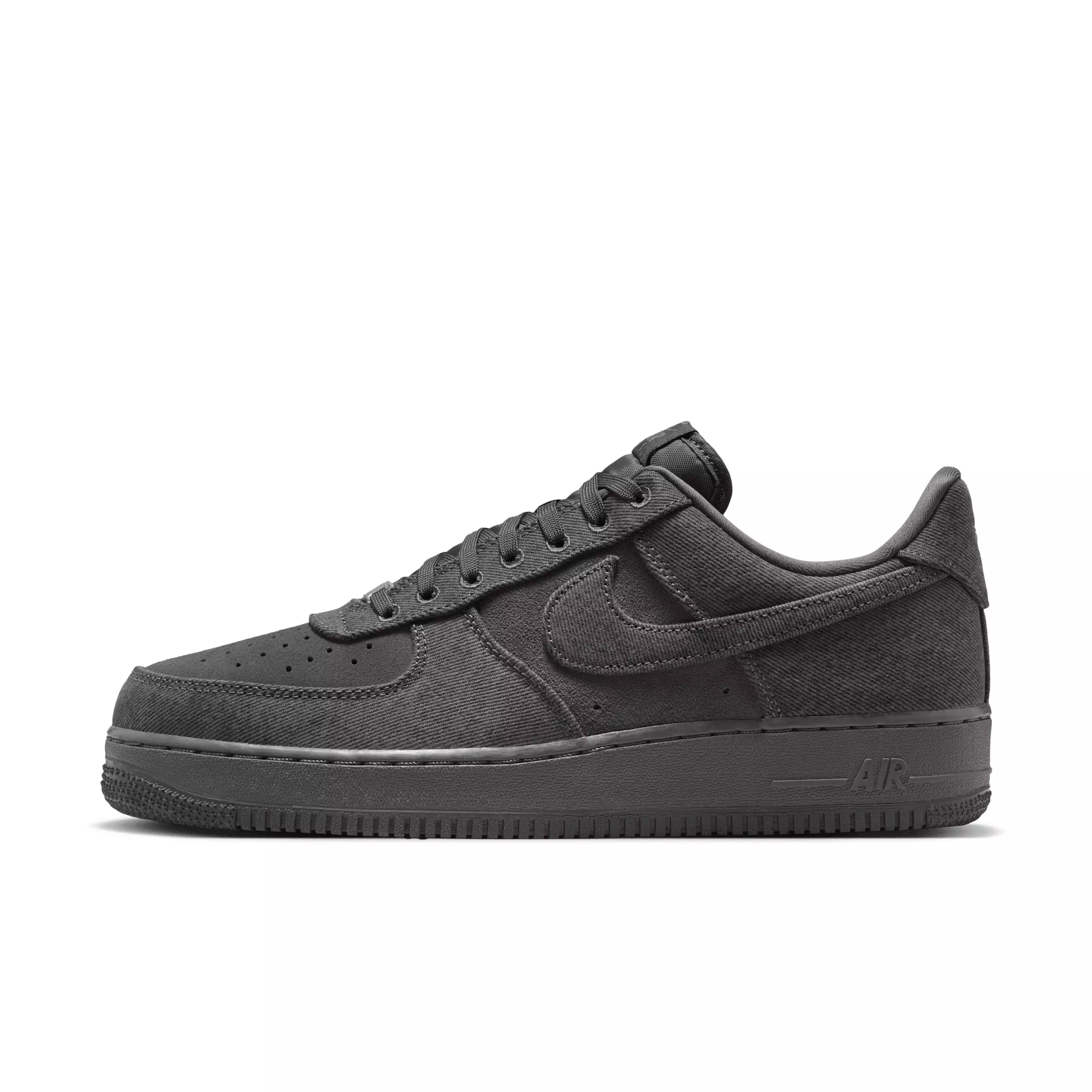 Nike Air Force 1 '07 LV8 "Anthracite/Medium Ash/Metallic Silver/Anthracite" Men's Shoe - ANTHRACITE/MD ASH/SILVER/ANTHRACITE
