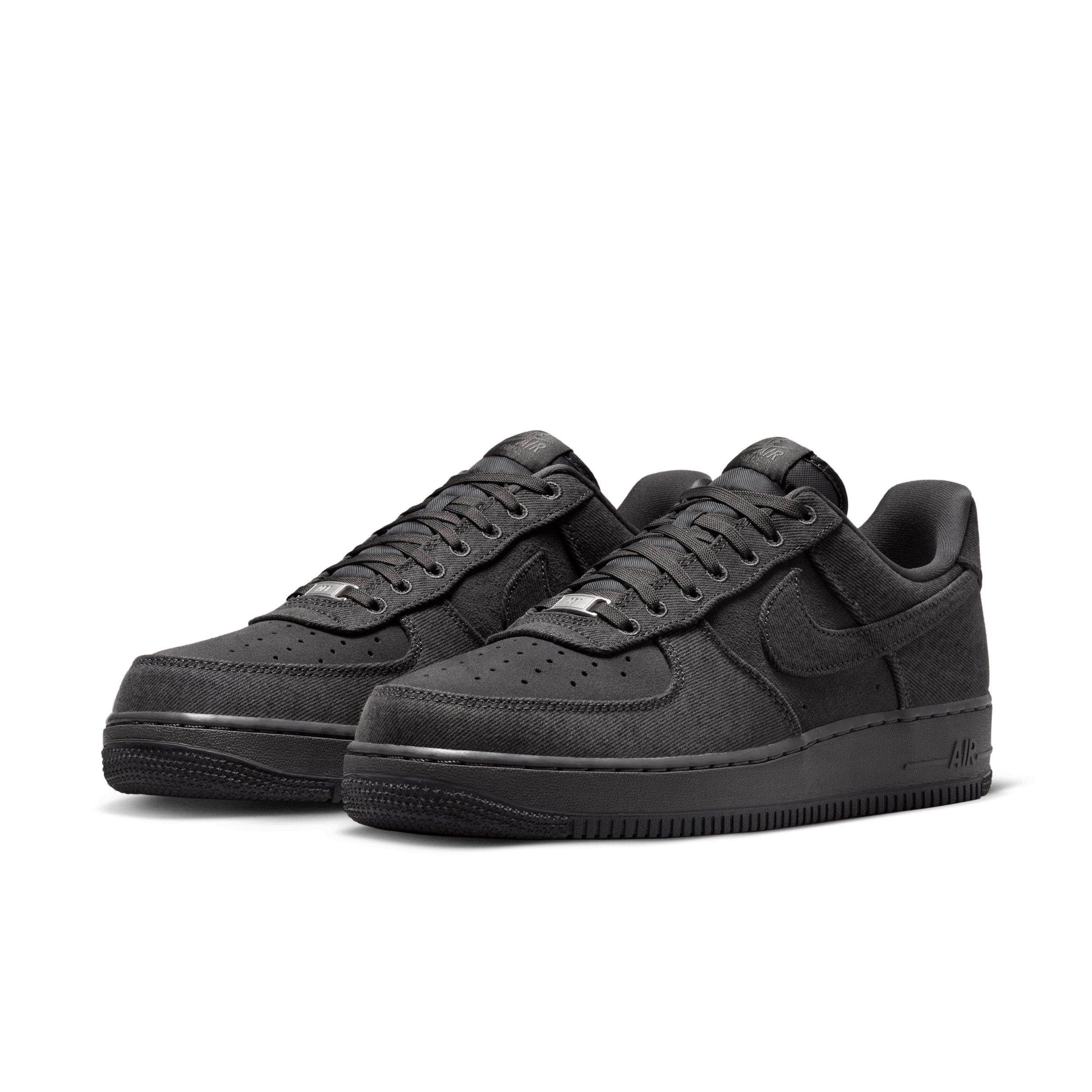 Nike Air Force 1 '07 LV8 "Anthracite/Medium Ash/Metallic Silver/Anthracite" Men's Shoe - ANTHRACITE/MD ASH/SILVER/ANTHRACITE Thumbnail View 3