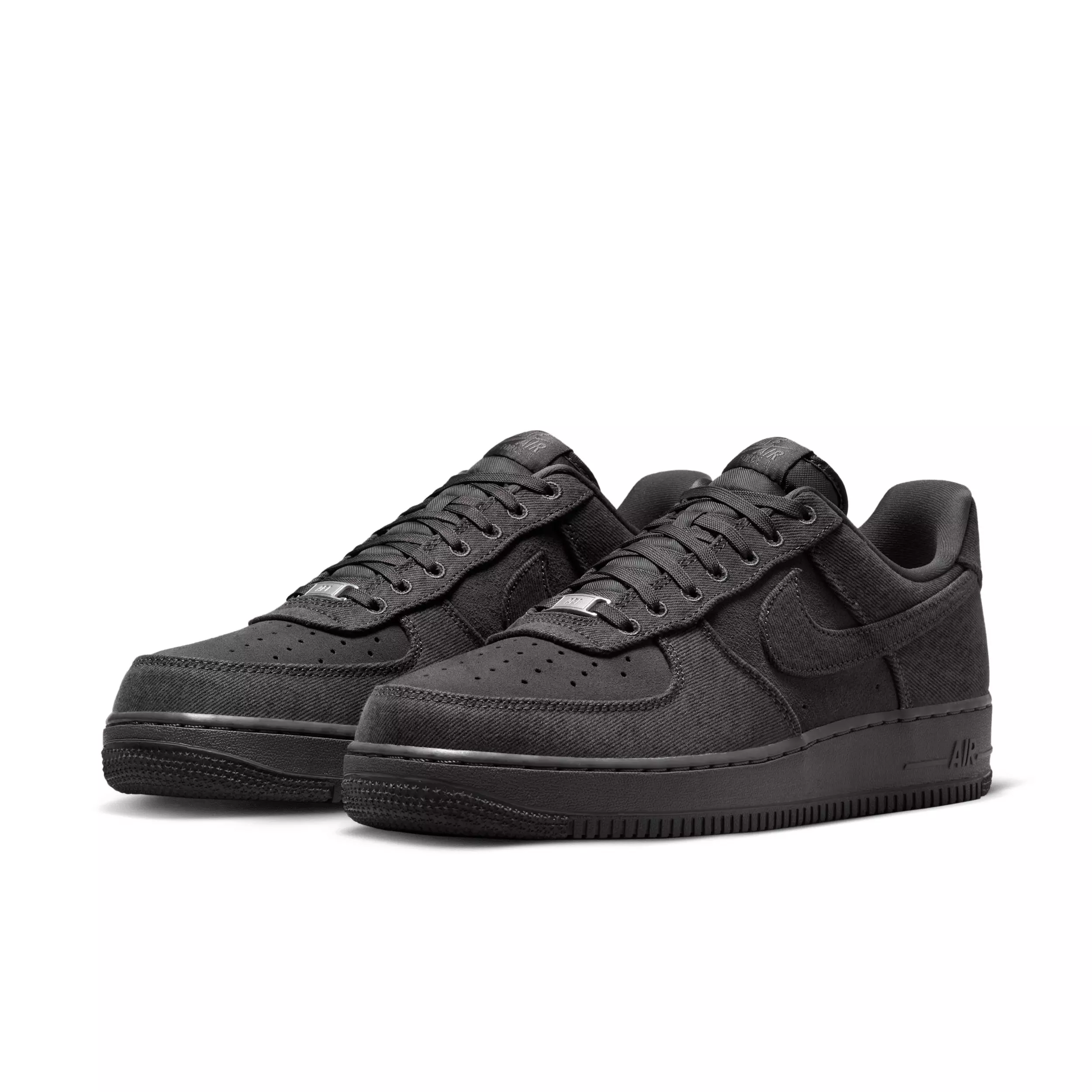 Nike Air Force 1 '07 LV8 "Anthracite/Medium Ash/Metallic Silver/Anthracite" Men's Shoe - ANTHRACITE/MD ASH/SILVER/ANTHRACITE