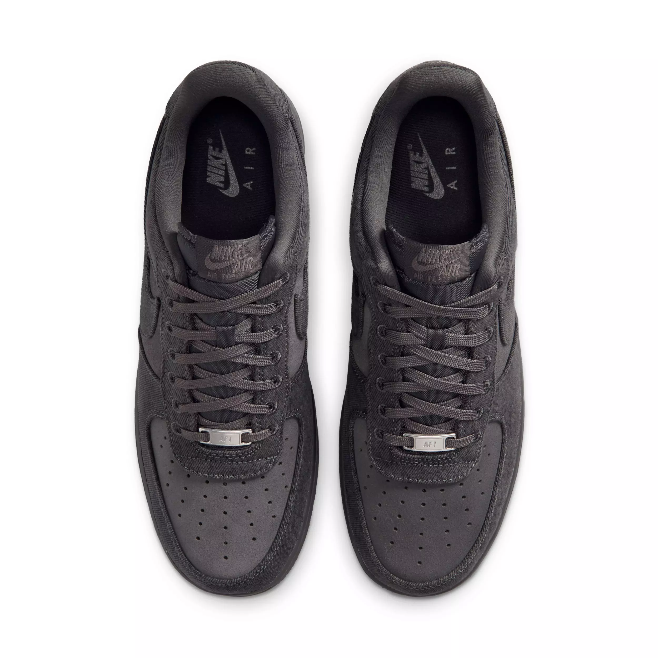 Nike Air Force 1 '07 LV8 "Anthracite/Medium Ash/Metallic Silver/Anthracite" Men's Shoe - ANTHRACITE/MD ASH/SILVER/ANTHRACITE