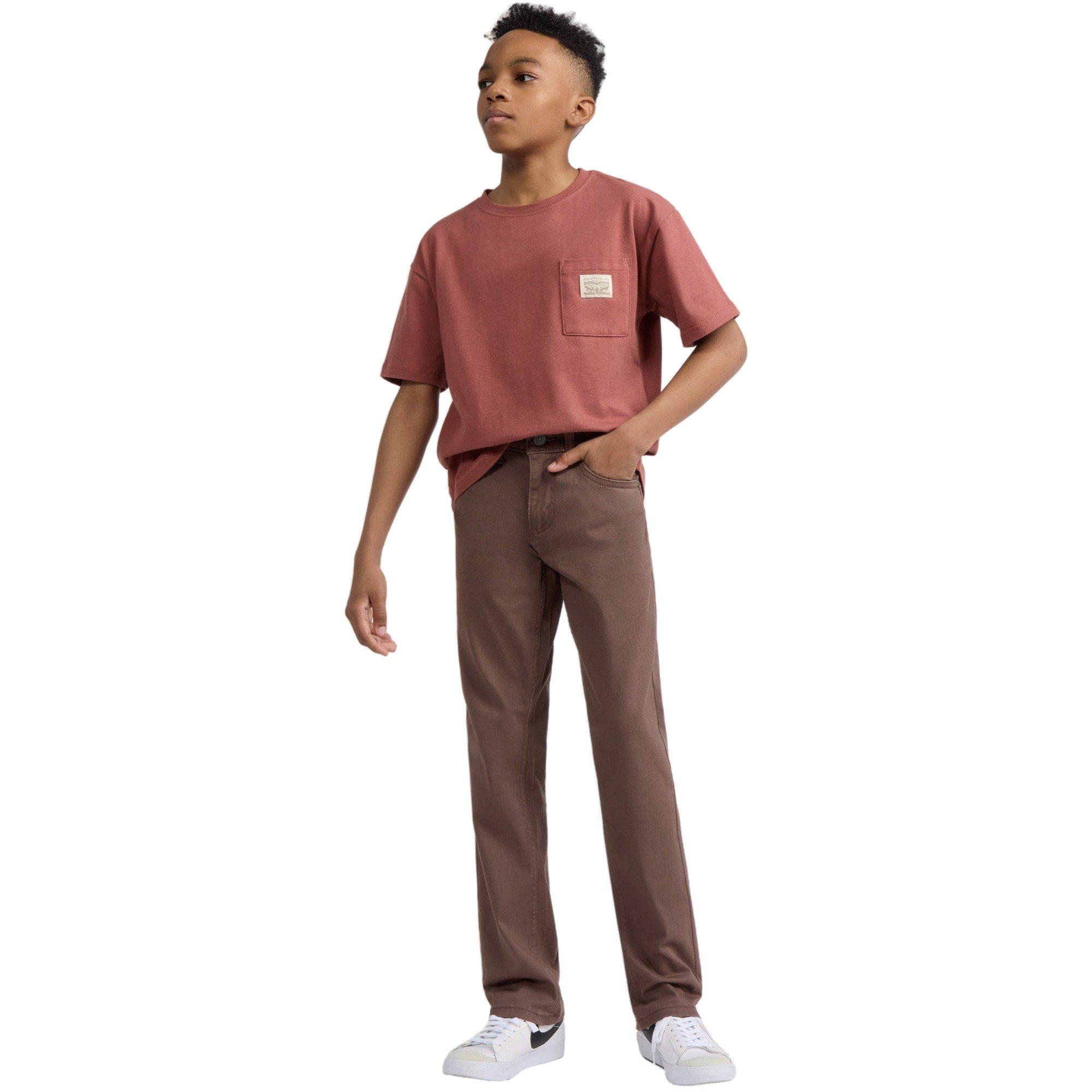 Levi's 511 Slim Fit Soft Brushed Big Boys' Brown Sueded Pants