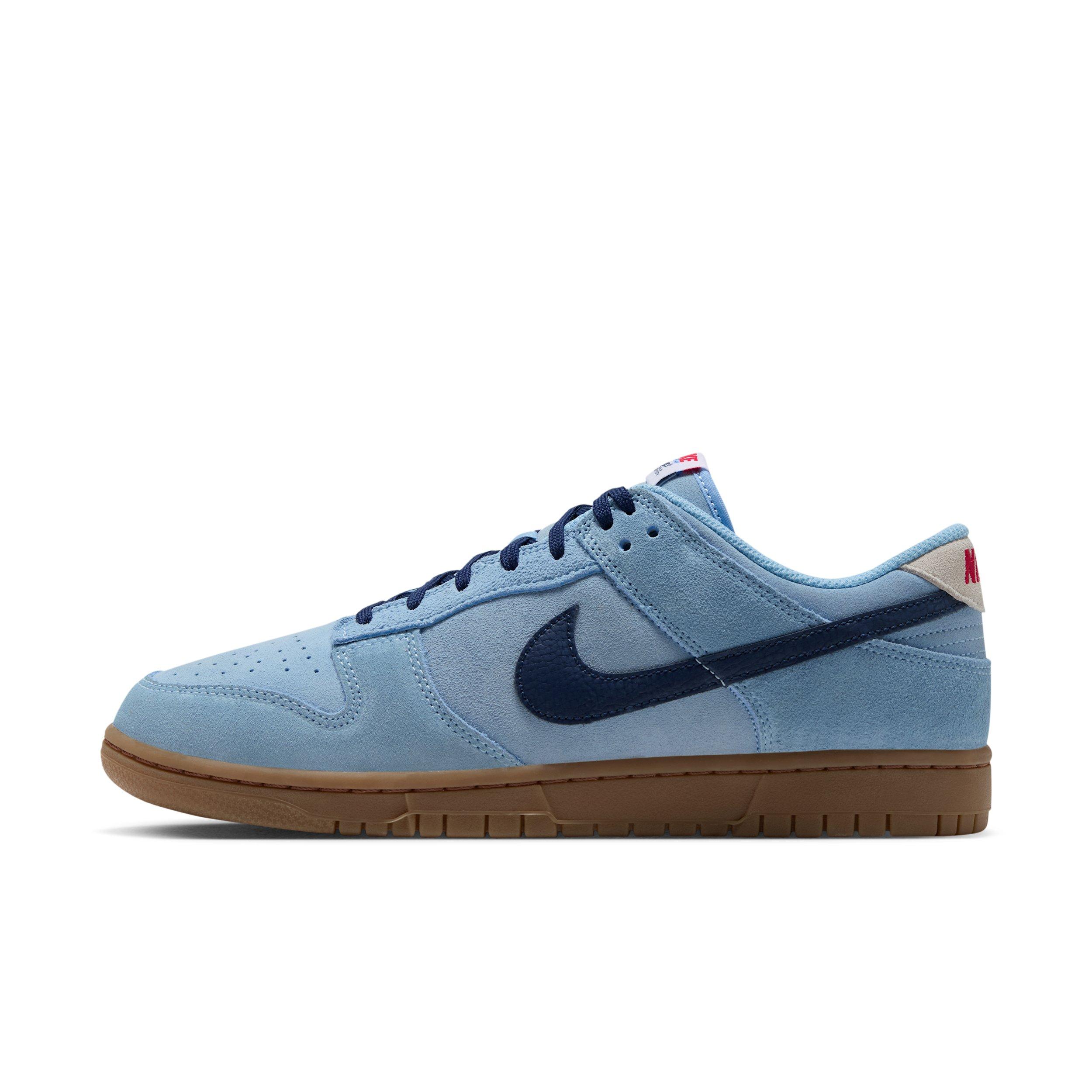 Nike Dunk Low Retro "Soft Blue/Summit White/University Red/Midnight Navy" Men's Shoe - BLUE/WHITE/RED/NAVY