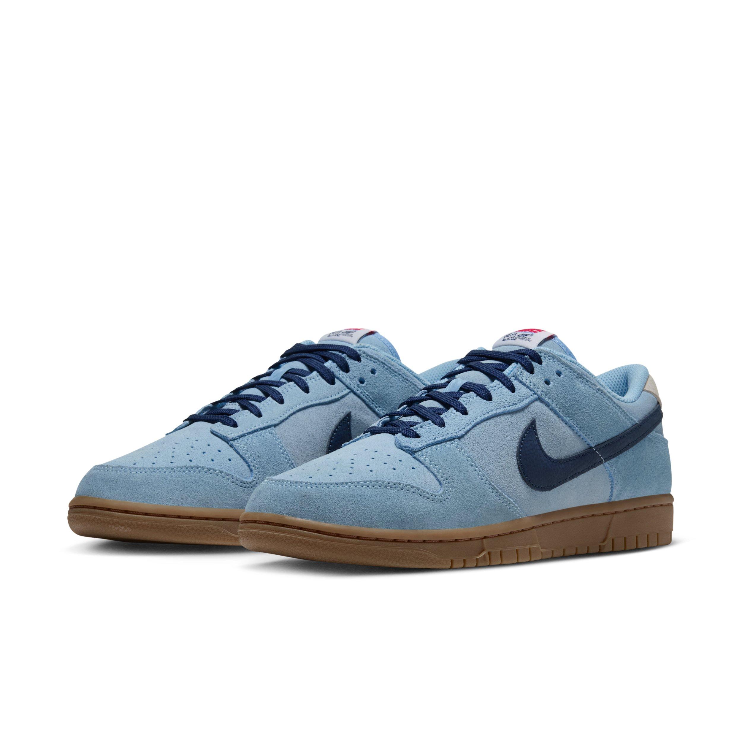 Nike Dunk Low Retro "Soft Blue/Summit White/University Red/Midnight Navy" Men's Shoe - BLUE/WHITE/RED/NAVY