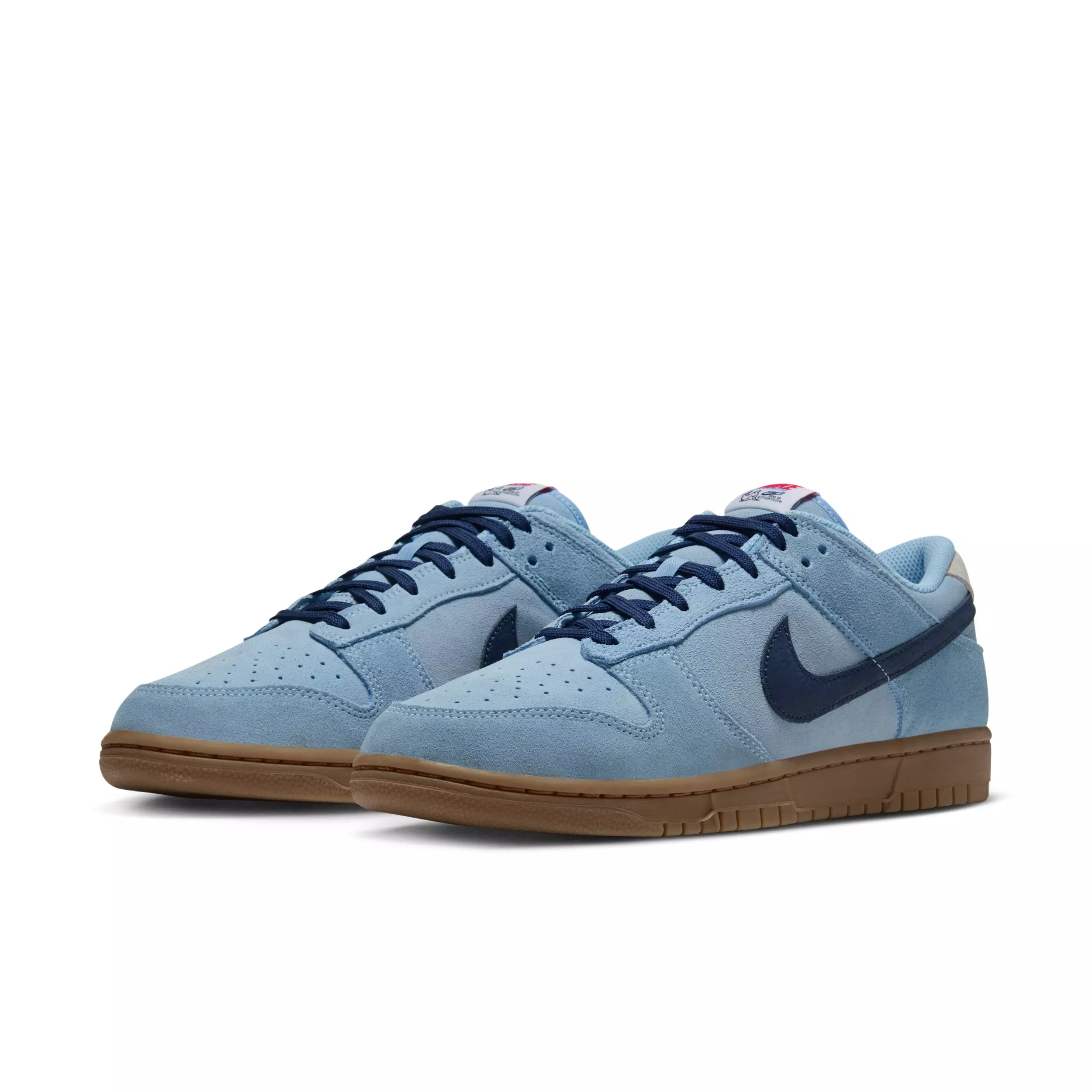 Nike Dunk Low Retro "Soft Blue/Summit White/University Red/Midnight Navy" Men's Shoe - BLUE/WHITE/RED/NAVY
