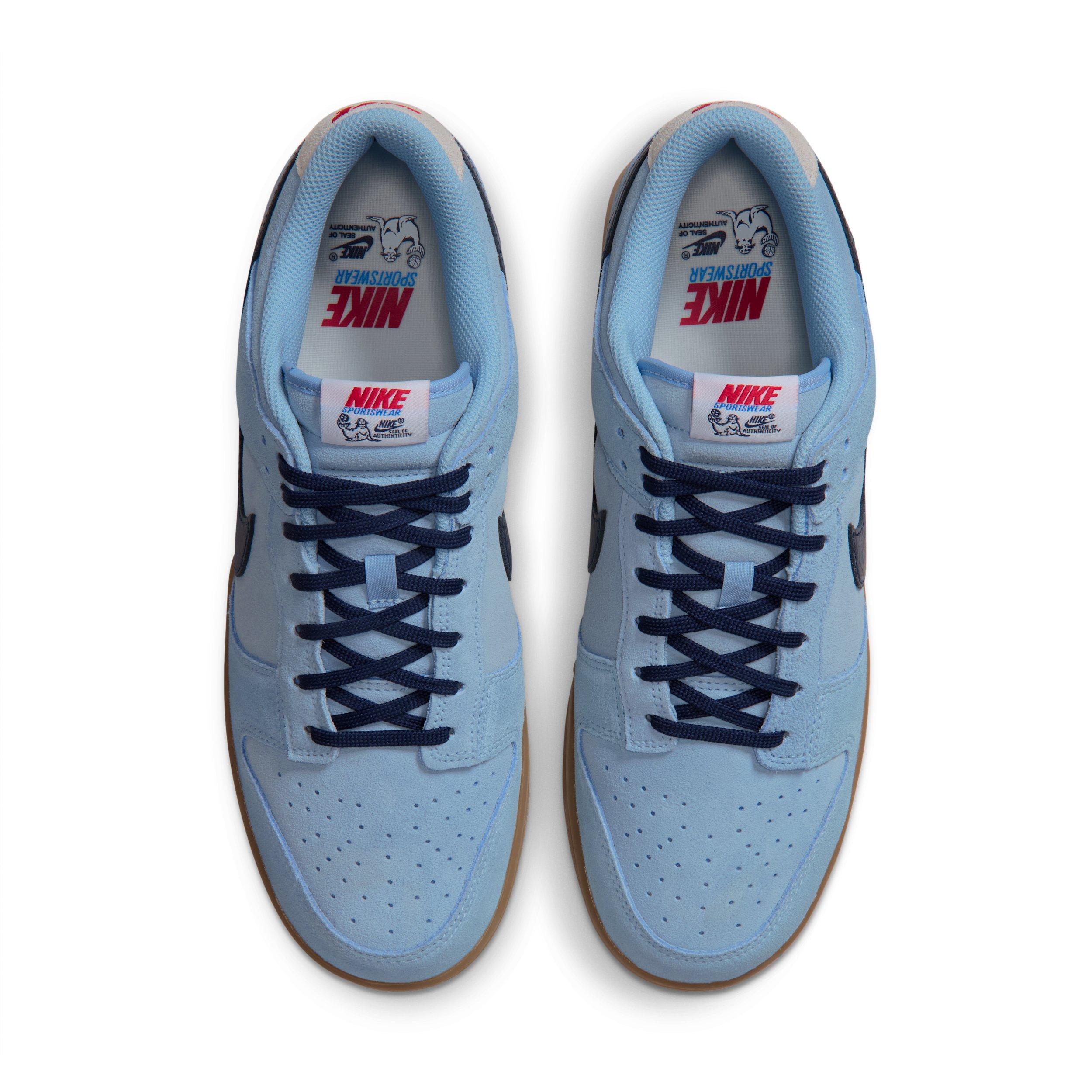 Nike Dunk Low Retro "Soft Blue/Summit White/University Red/Midnight Navy" Men's Shoe - BLUE/WHITE/RED/NAVY