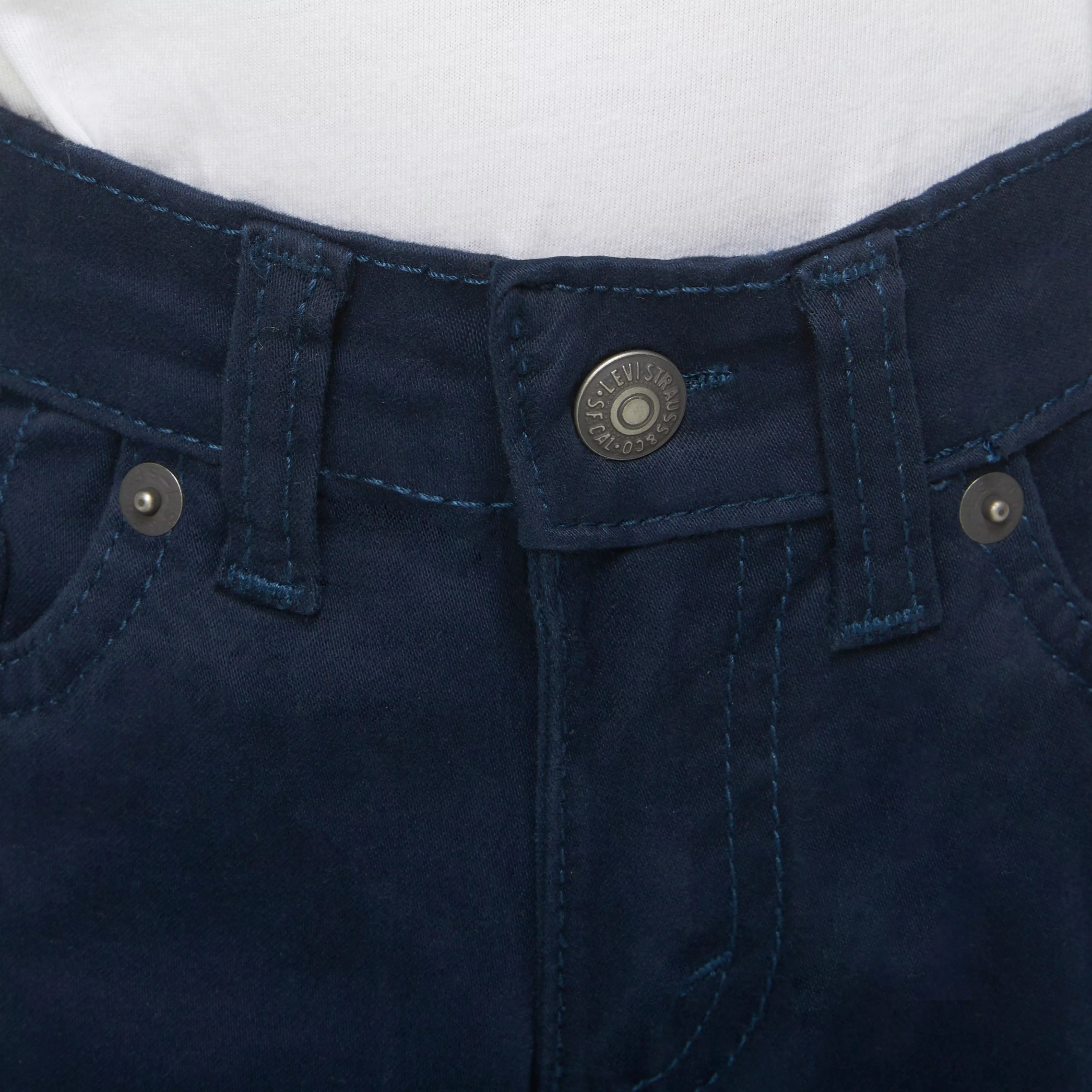 Levi's 511 Slim Fit Soft Brushed Toddler Boys' Dark Blue Sueded Pants - DK BLUE