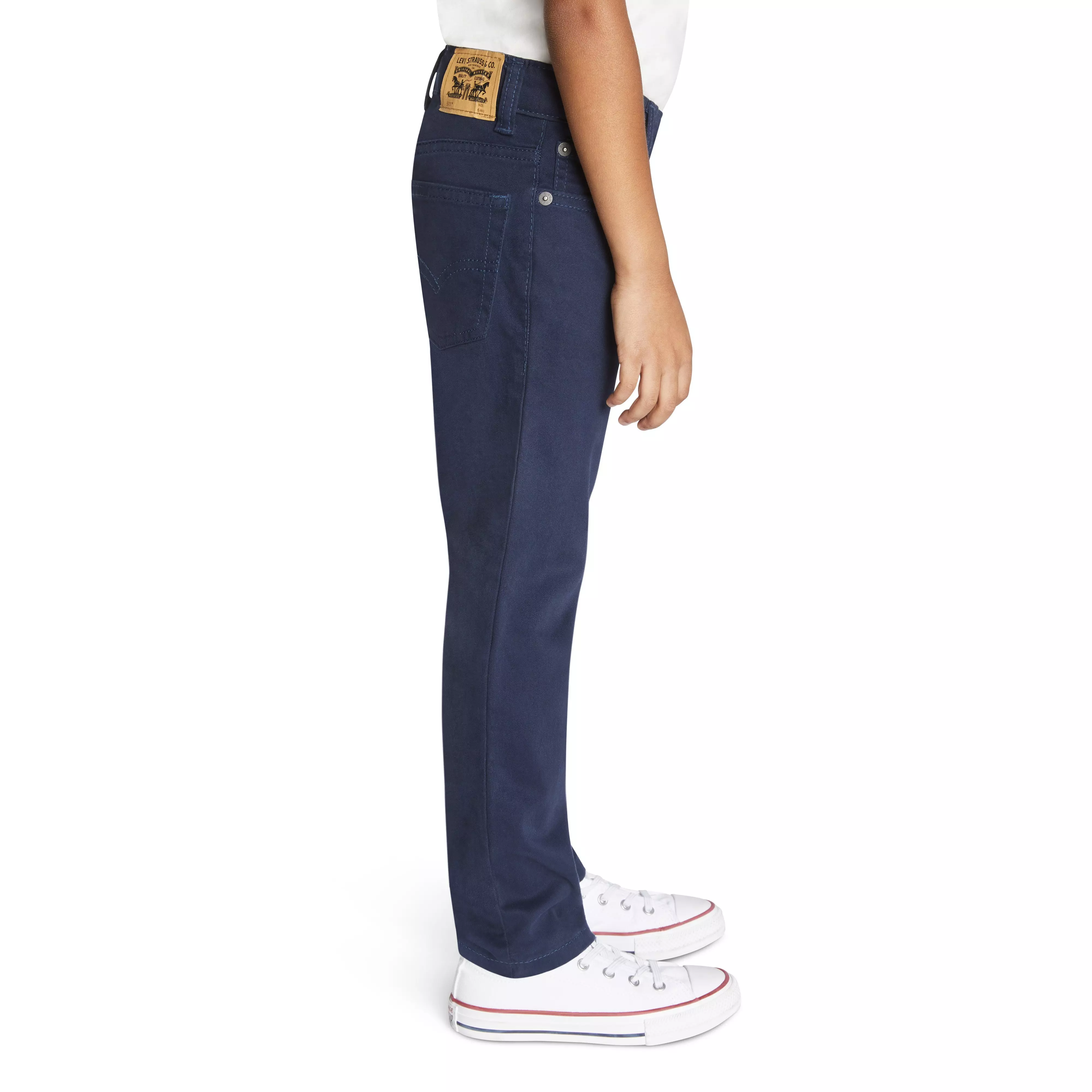 Levi's Little Boys' 511 Slim Fit Soft Brushed Sueded Pants - Dk Blue - DK BLUE