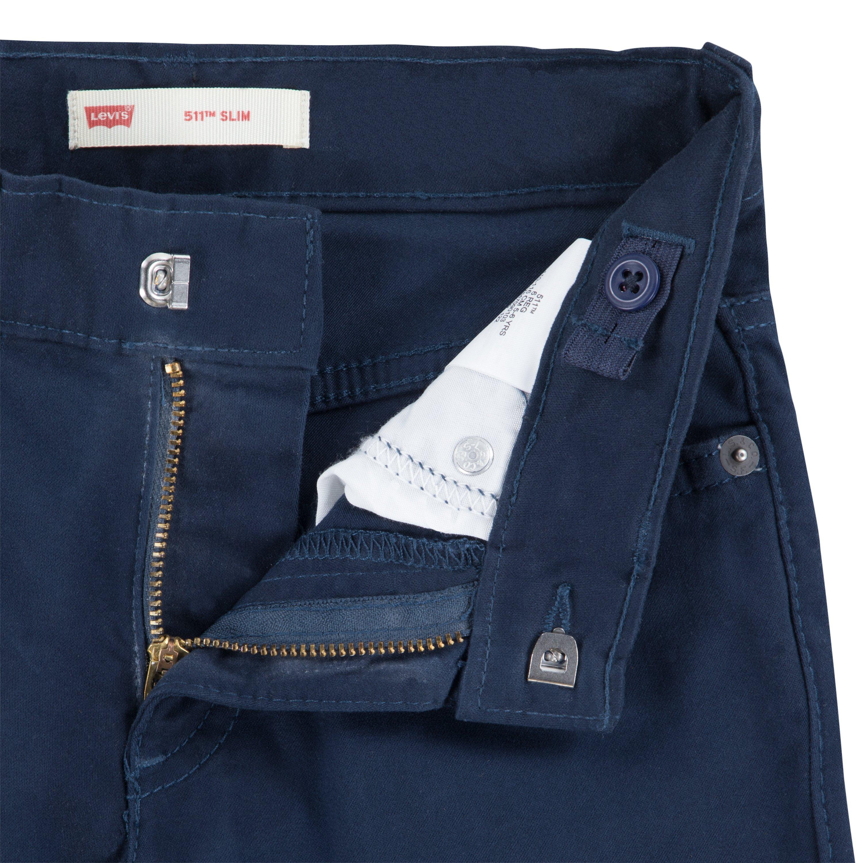 Levi's 511 Slim Fit Soft Brushed Little Boys' Dk Blue Sueded Pants