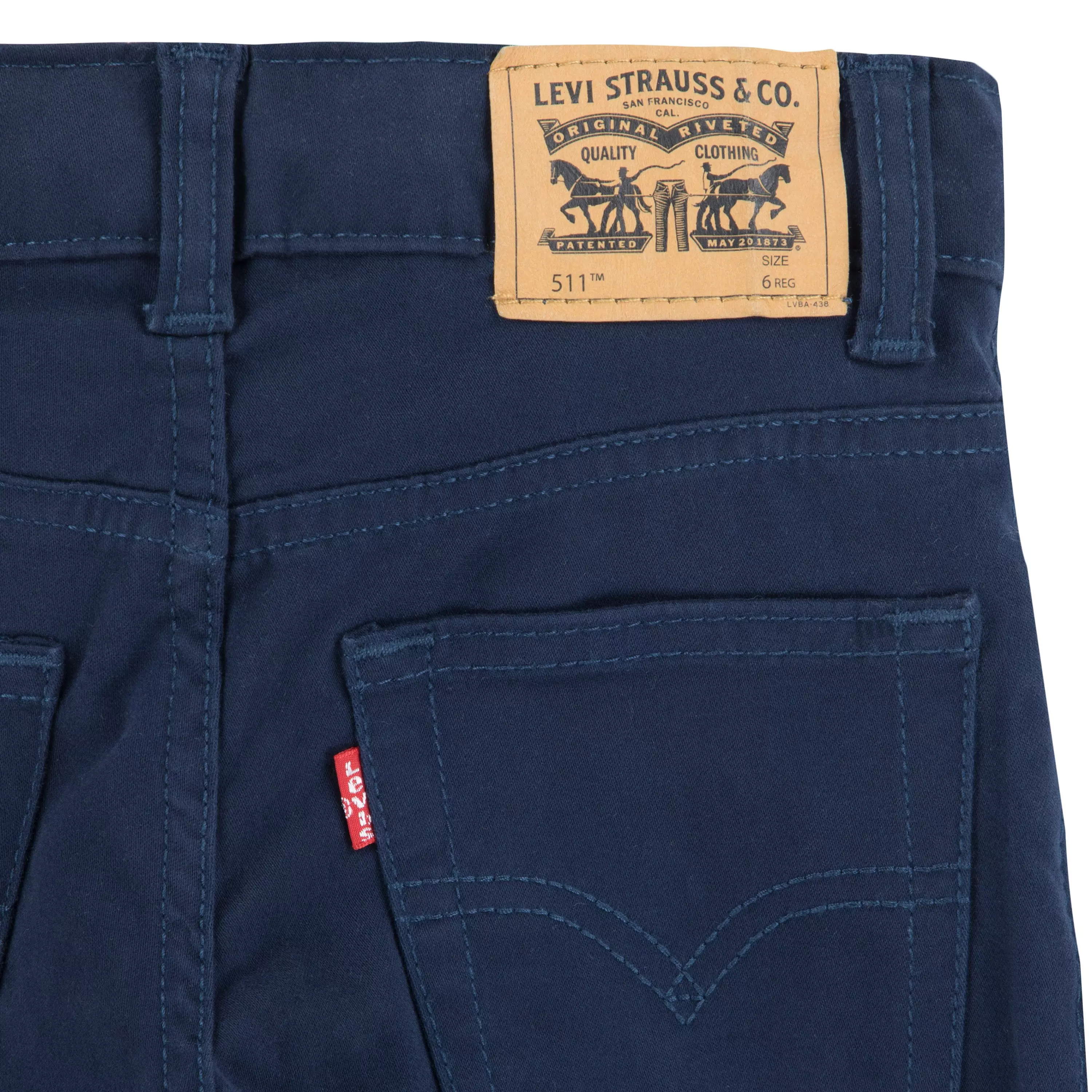 Levi's Little Boys' 511 Slim Fit Soft Brushed Sueded Pants - Dk Blue - DK BLUE