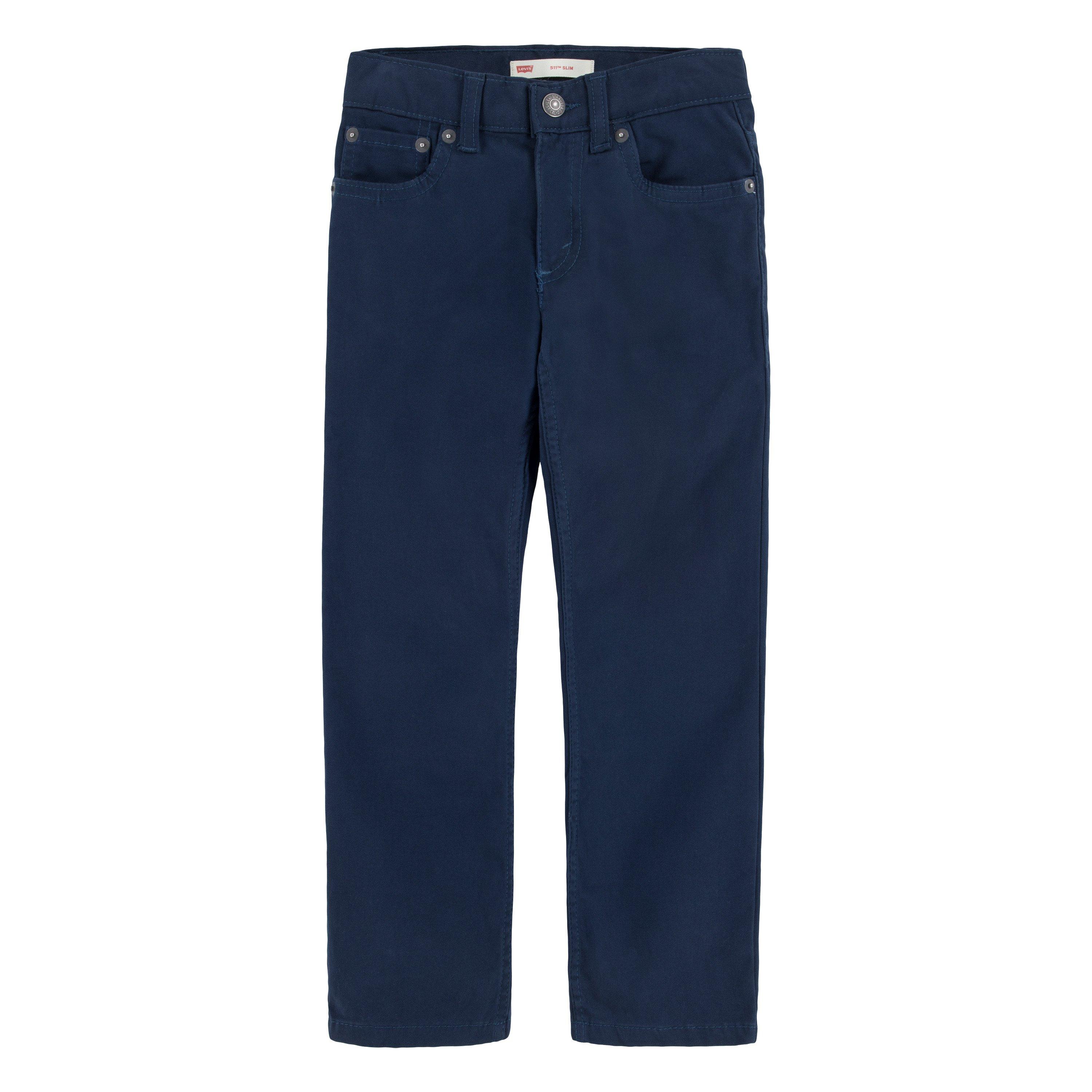 Levi's Little Boys' 511 Slim Fit Soft Brushed Sueded Pants - Dk Blue - DK BLUE Thumbnail View 7