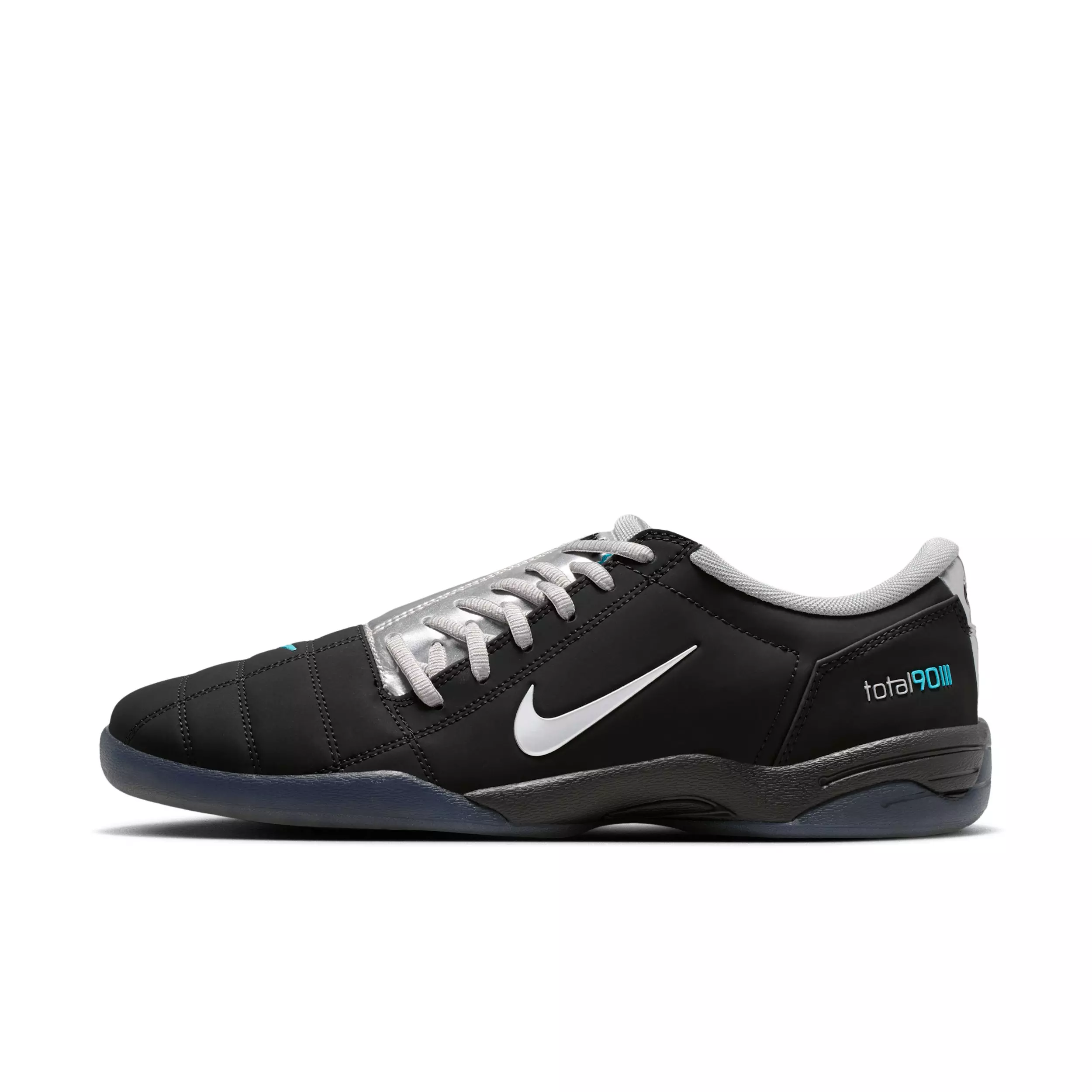 Nike Total 90 "Black/Gamma Blue/Metallic Silver" Men's Shoe - BLACK/BLUE/SILVER