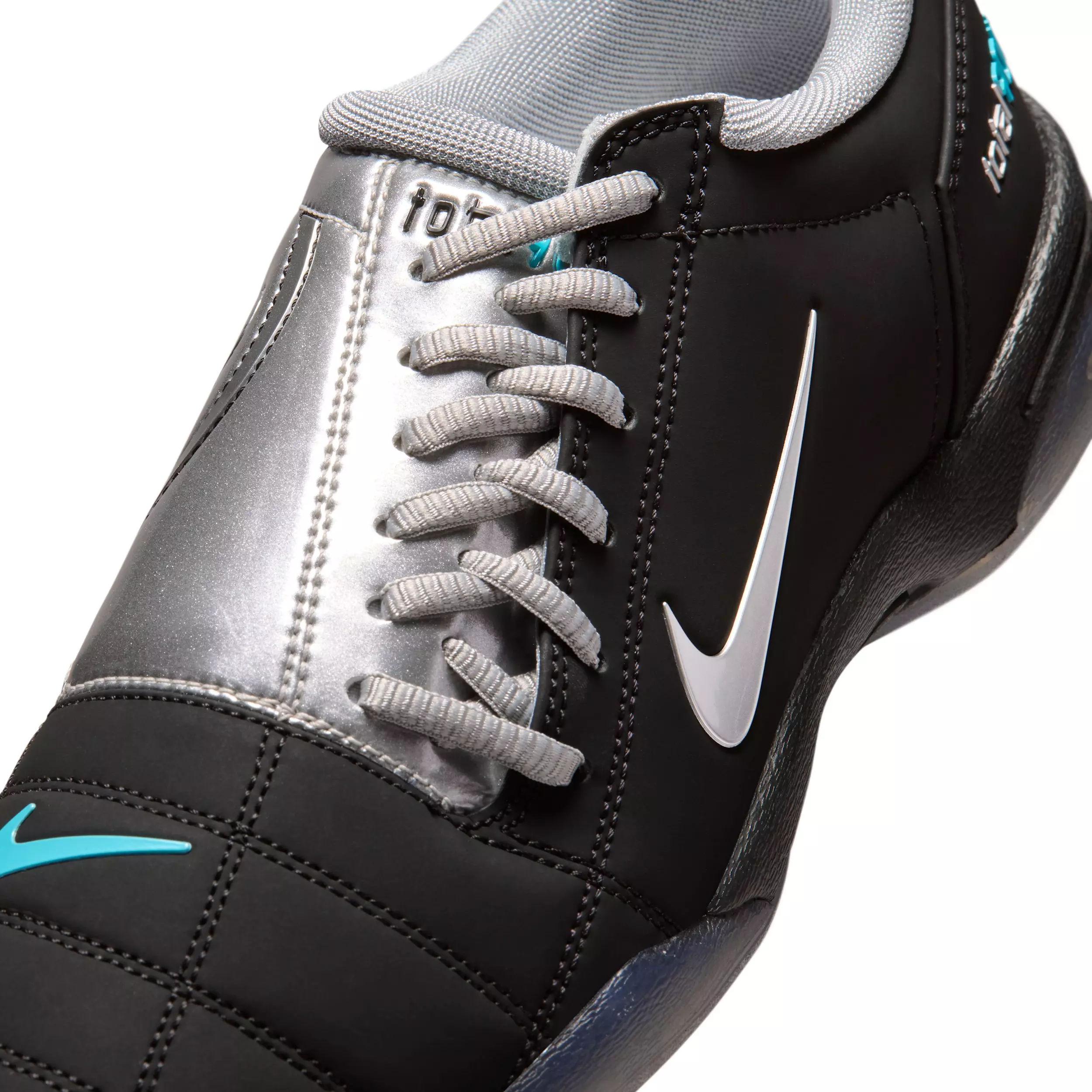 Nike Total 90 "Black/Gamma Blue/Metallic Silver" Men's Shoe - BLACK/BLUE/SILVER