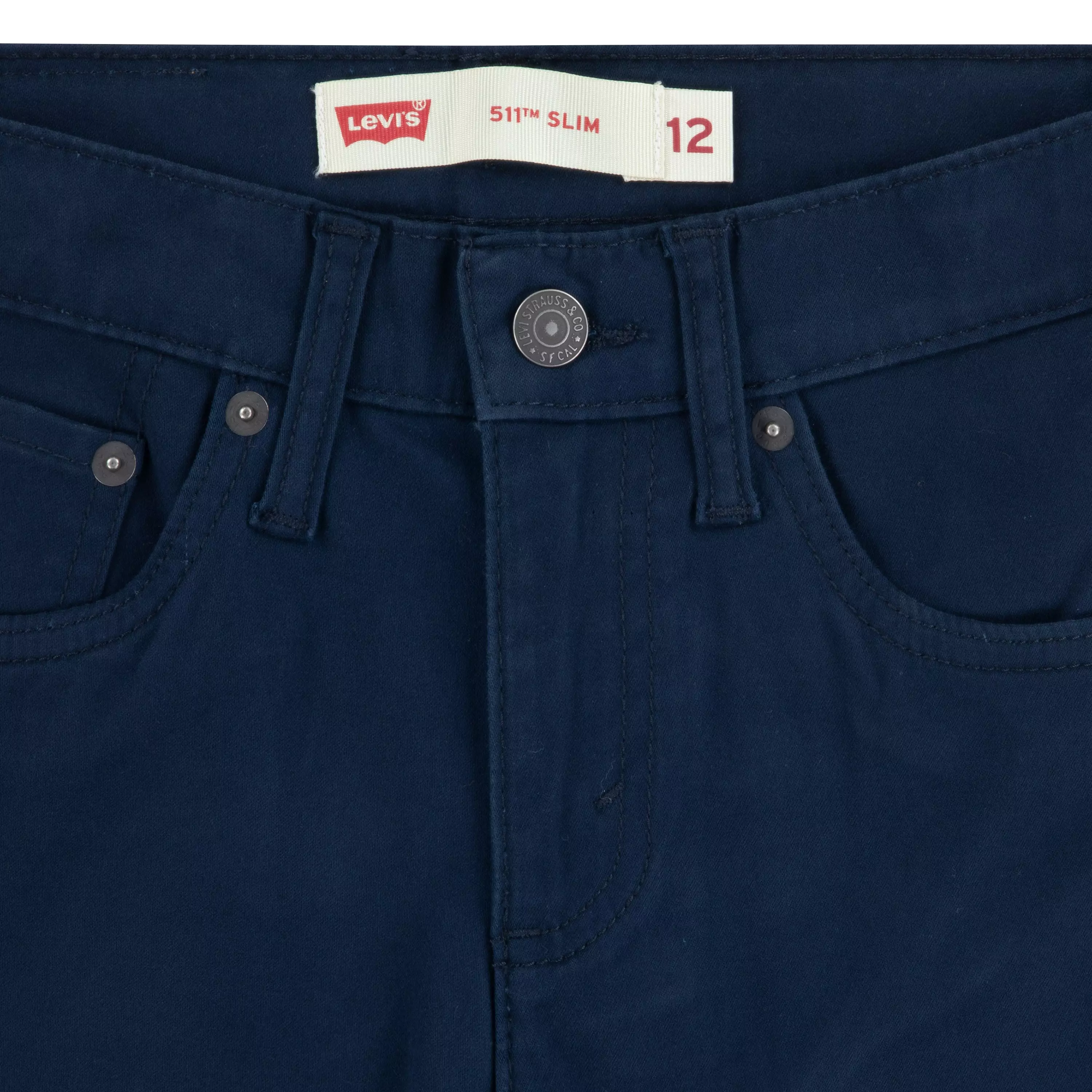 Levi's 511 Slim Fit Soft Brushed Big Boys' Dark Blue Sueded Pants - DK BLUE