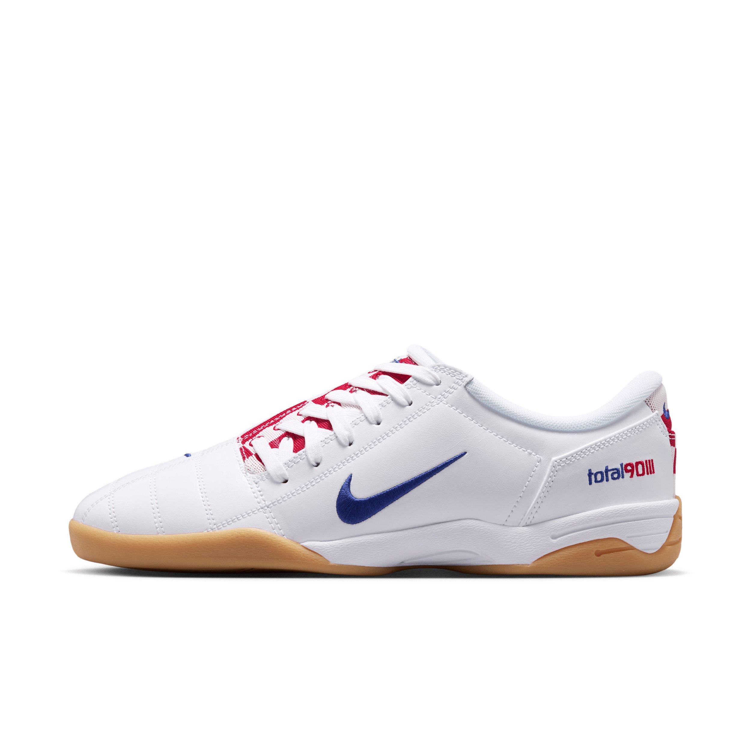 Nike Total 90 Checkered "White/University Red/Gum Yellow/Deep Royal Blue" Men's Shoe - WHITE/RED/YELLOW/ROYAL Thumbnail View 2