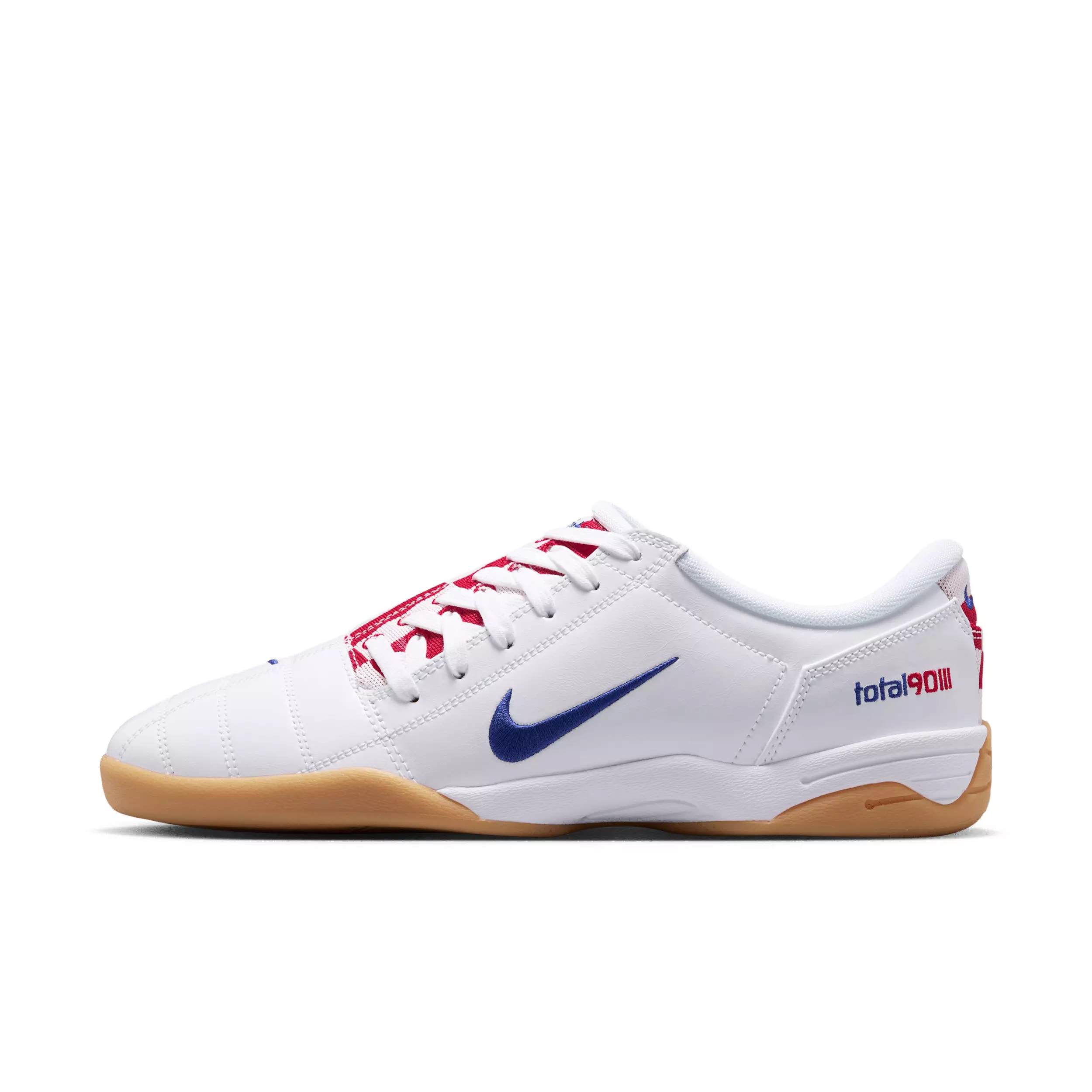 Nike Total 90 Checkered "White/University Red/Gum Yellow/Deep Royal Blue" Men's Shoe - WHITE/RED/YELLOW/ROYAL